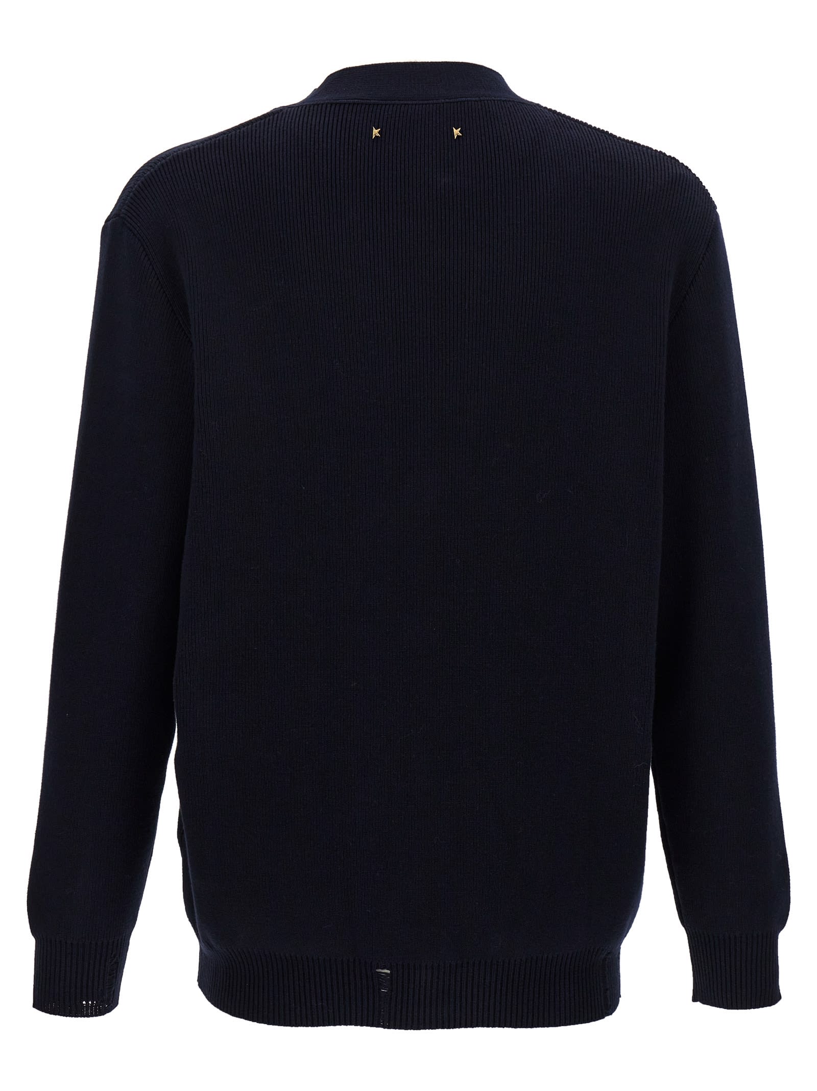 Shop Golden Goose Daniel Cardigan In Blue