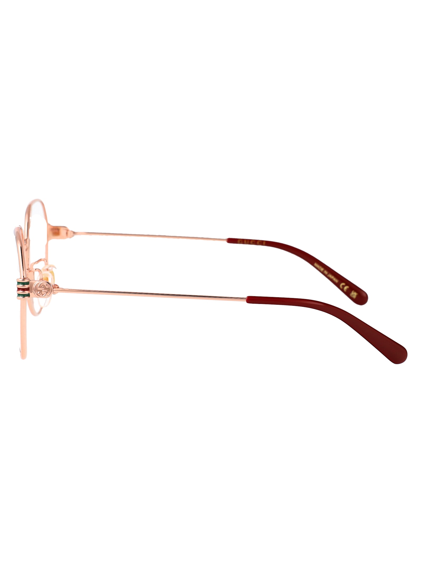 Gucci Gg1675ok Glasses In Gold-gold-transparent