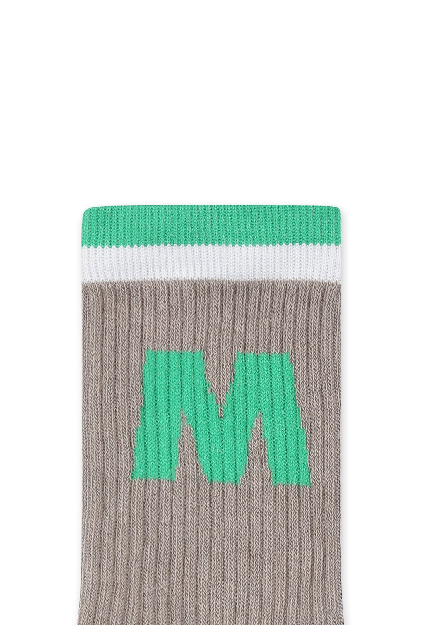 Marni Grey Socks For Kids With Logo In Grey