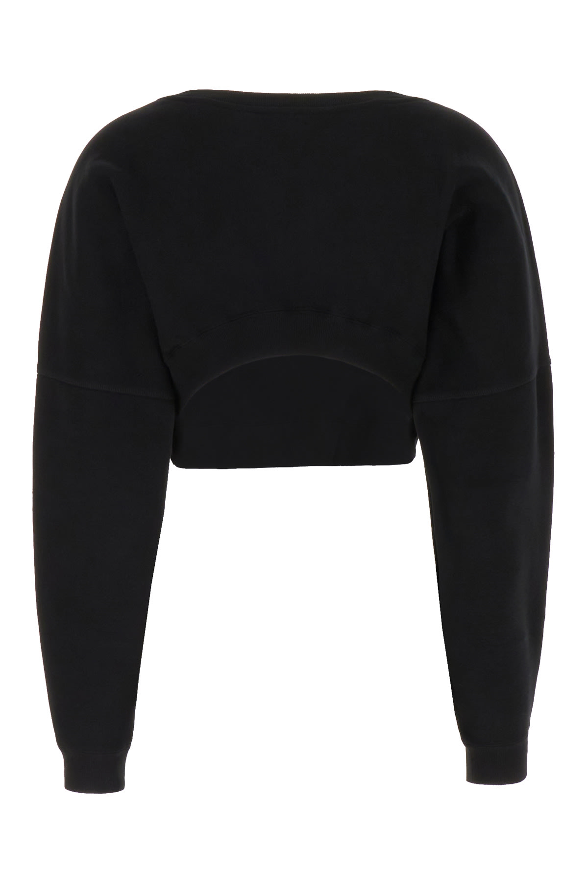 Shop Saint Laurent Black Cotton Sweatshirt In Nero