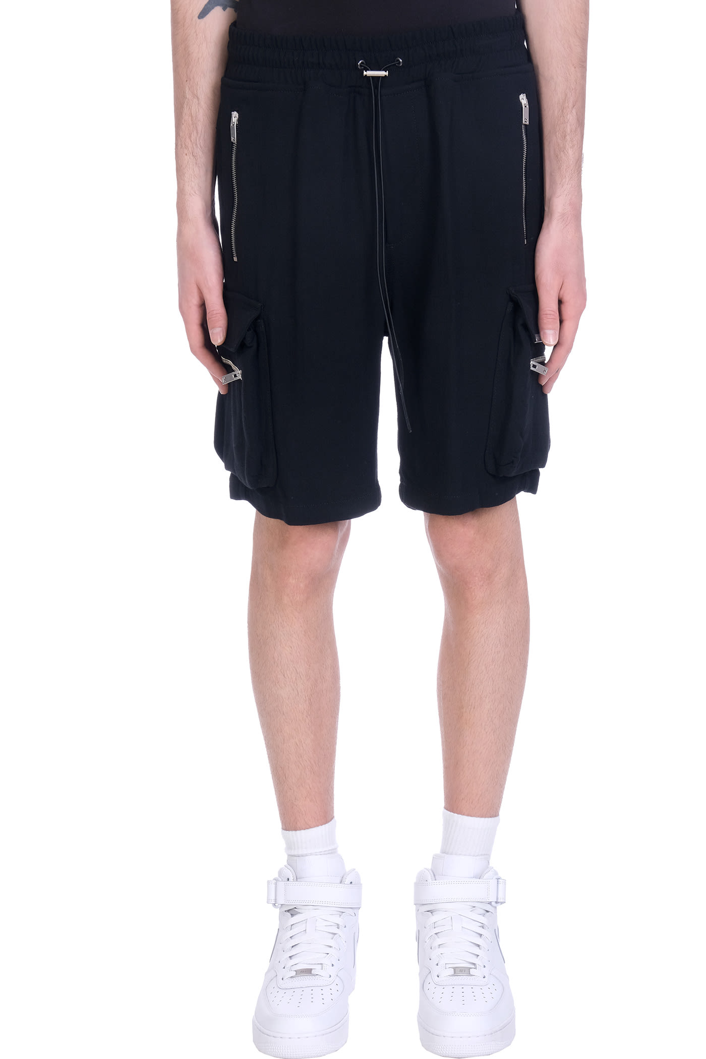 REPRESENT Shorts In Black Viscose