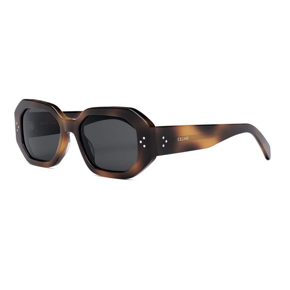 Shop Celine Sunglasses In Marrone/grigio