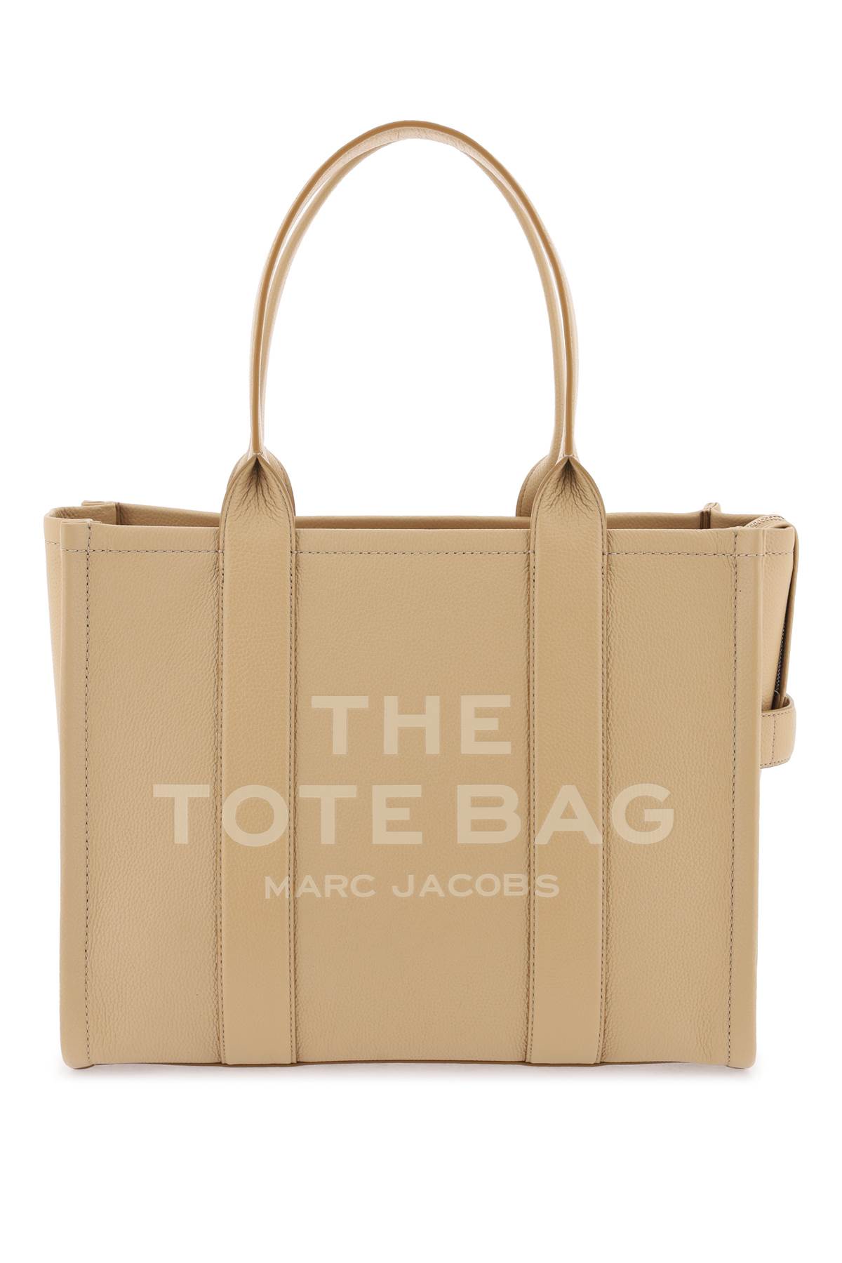Marc Jacobs The Leather Large Tote Bag In Camel (black)