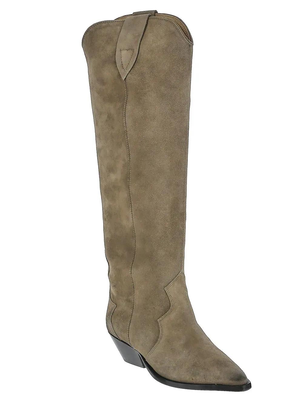 Shop Isabel Marant Denvee Boots In Taupe