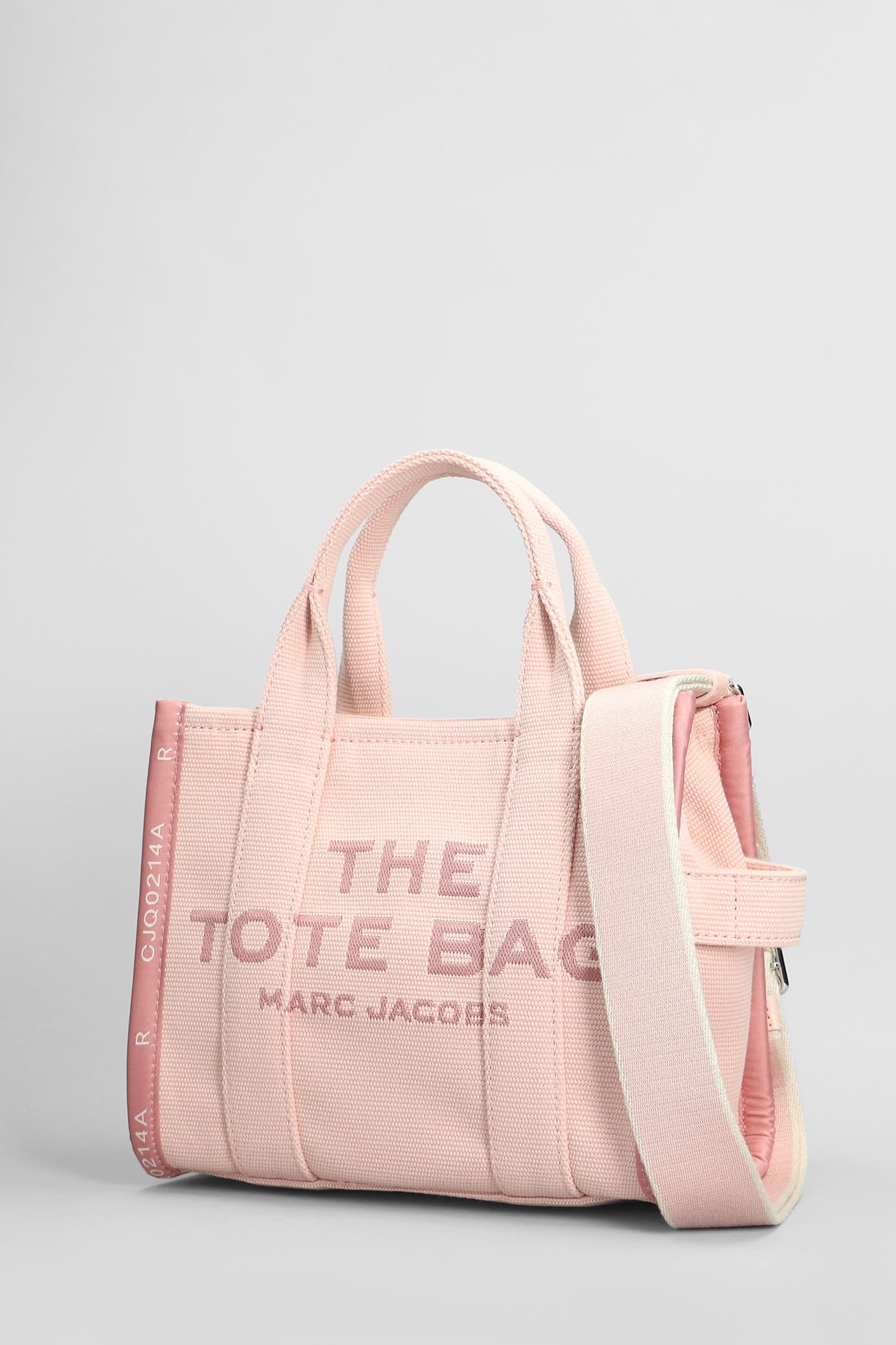 Shop Marc Jacobs The Small Tote Tote In Rose-pink Cotton