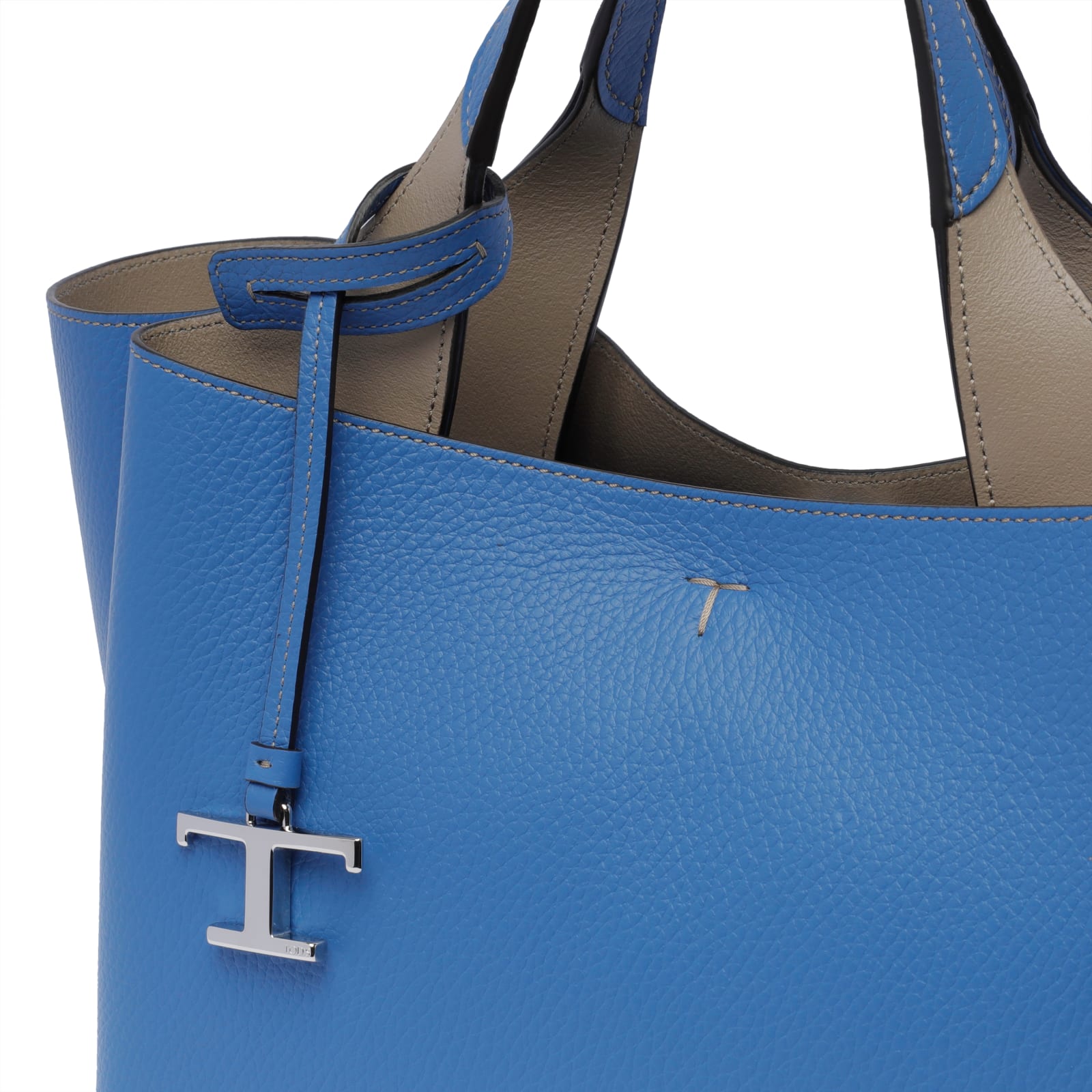 Shop Tod's Mini Leather Handbag In Blue