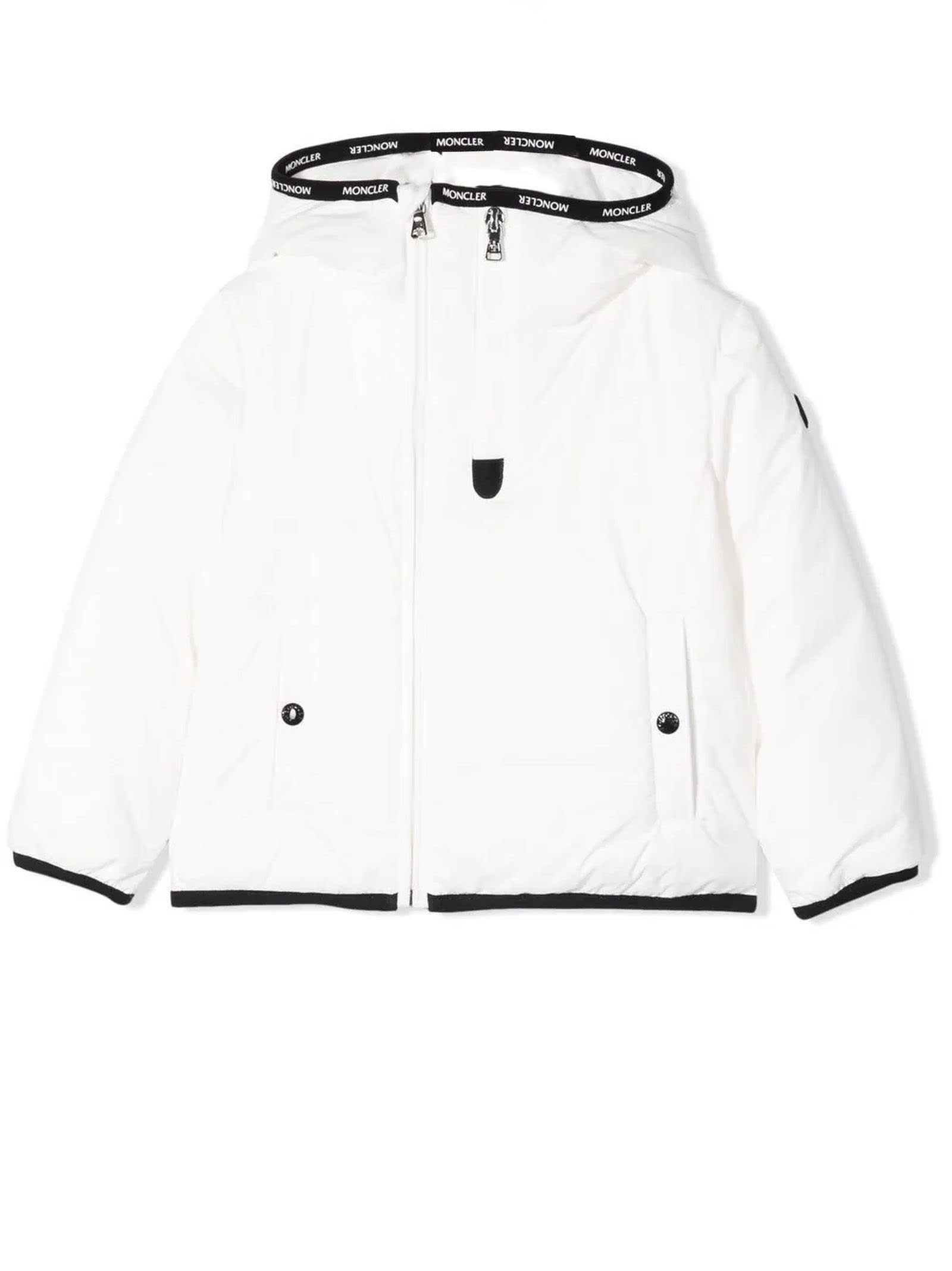 Moncler White Cotton Jacket