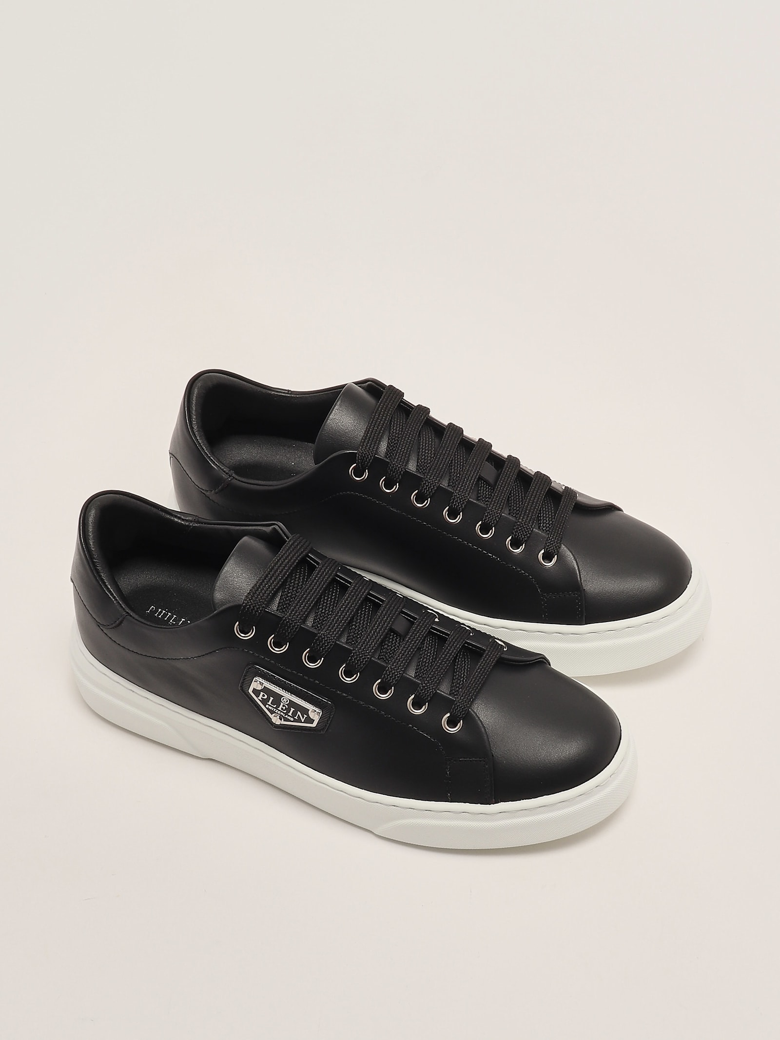 Philipp Plein Lo-top Iconic Plein Sneaker In Black