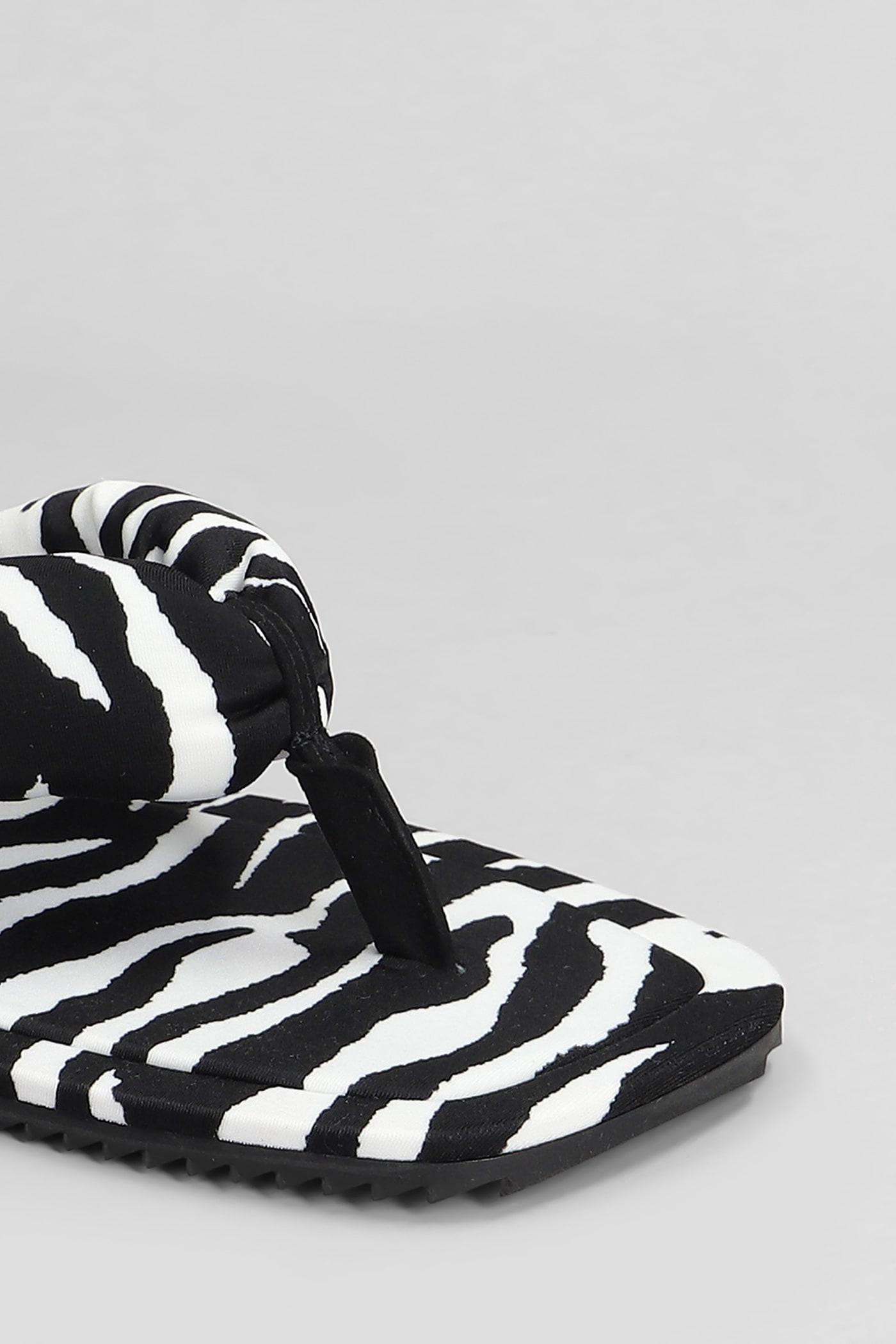Shop Attico Indie Flats In White Lycra