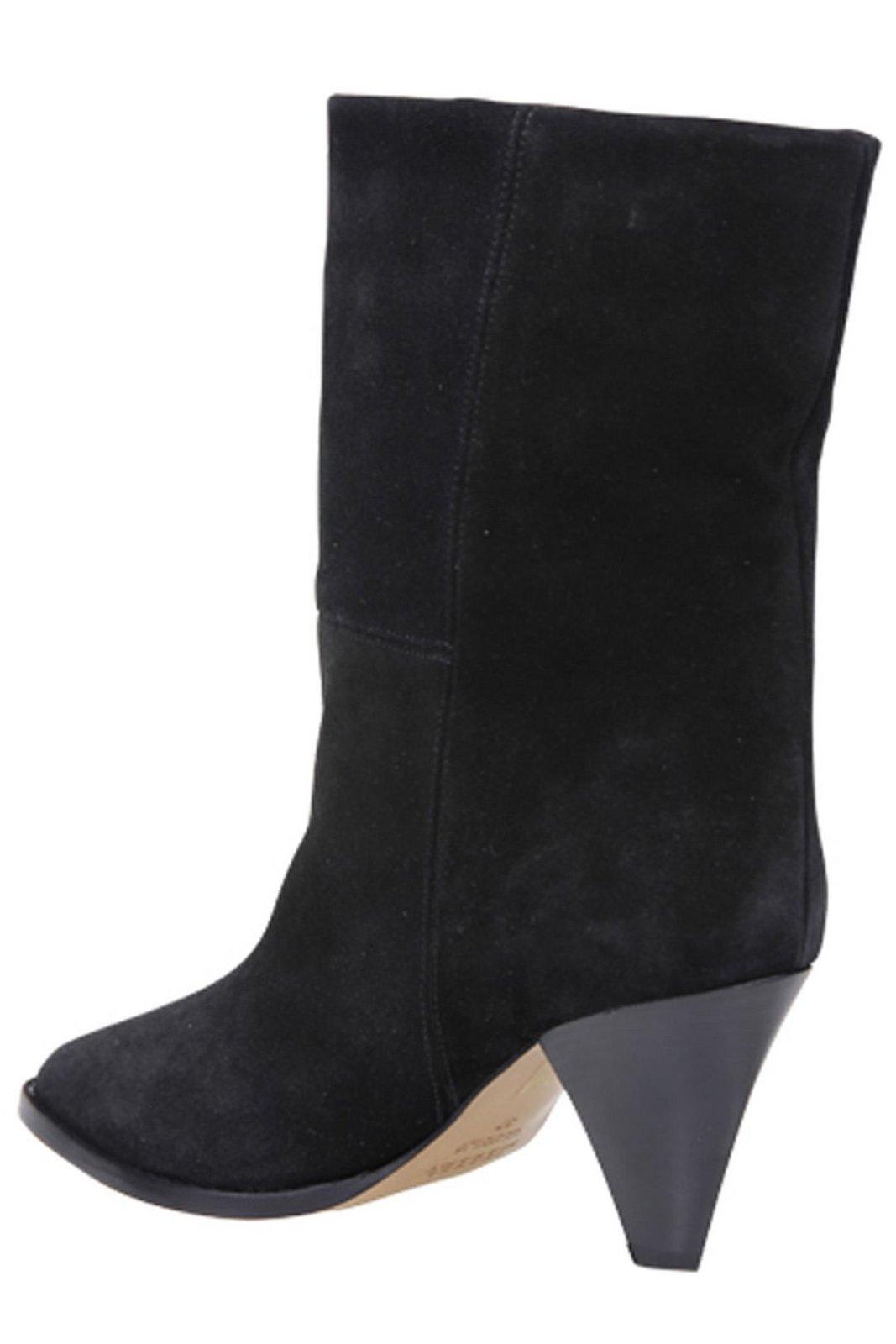 Shop Isabel Marant Rouxa Pointed-toe Boots In Black