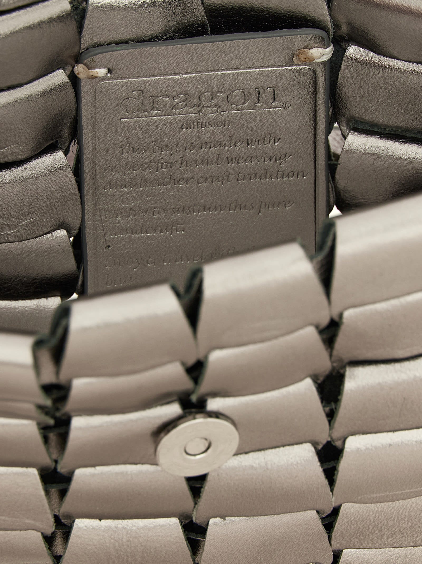 Dragon Diffusion Link Crossbody Bag In Silver