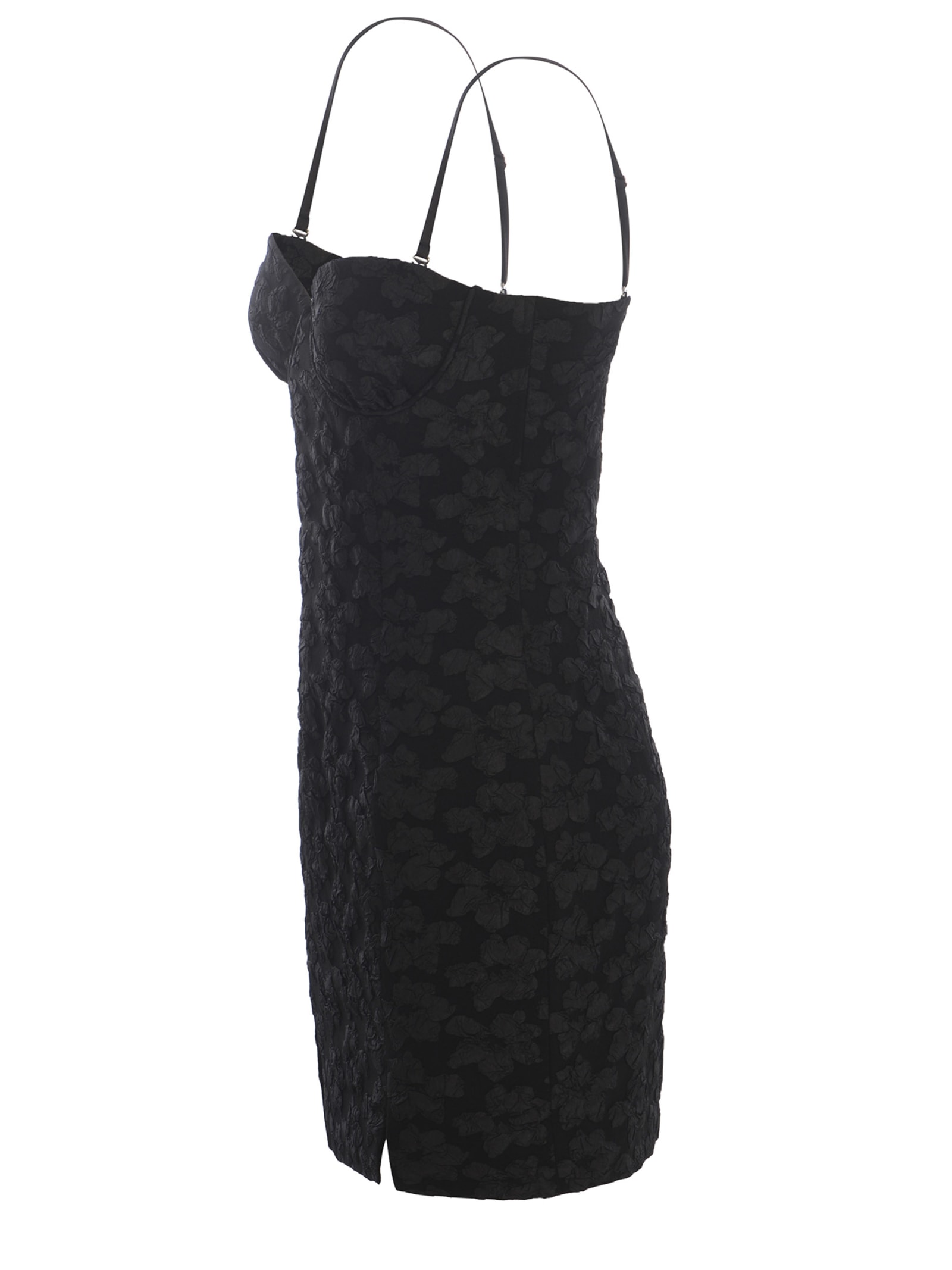 Shop Rotate Birger Christensen Sheath Dress Rotate Made In 3djacquard In Black