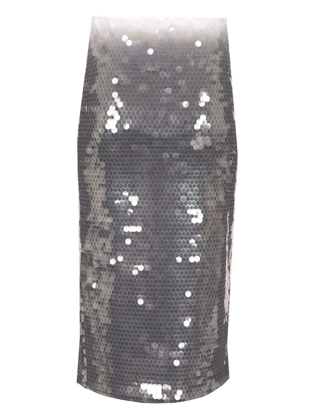 Sportmax Midi Sequin Skirt In Gray
