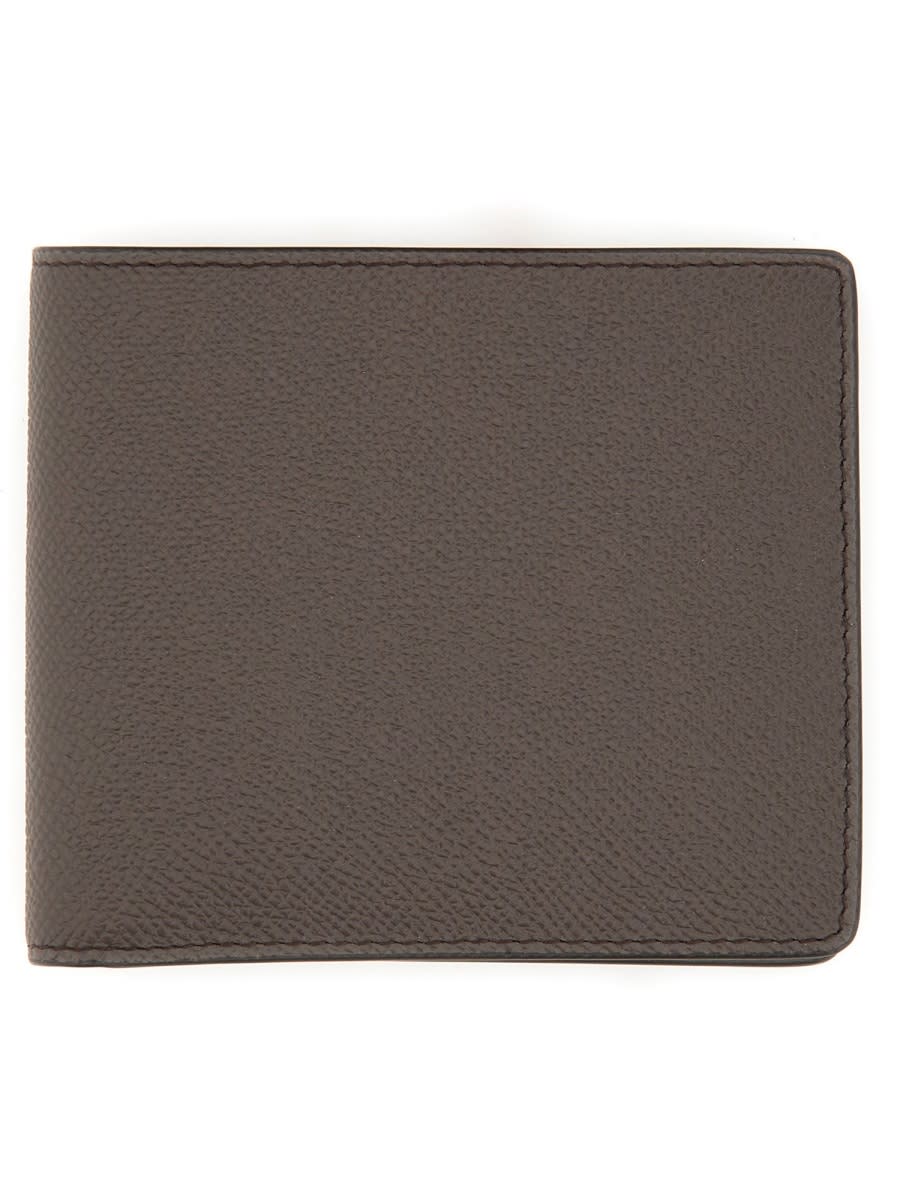 Shop Maison Margiela Bi-fold Four Stitches Wallet In Elephant