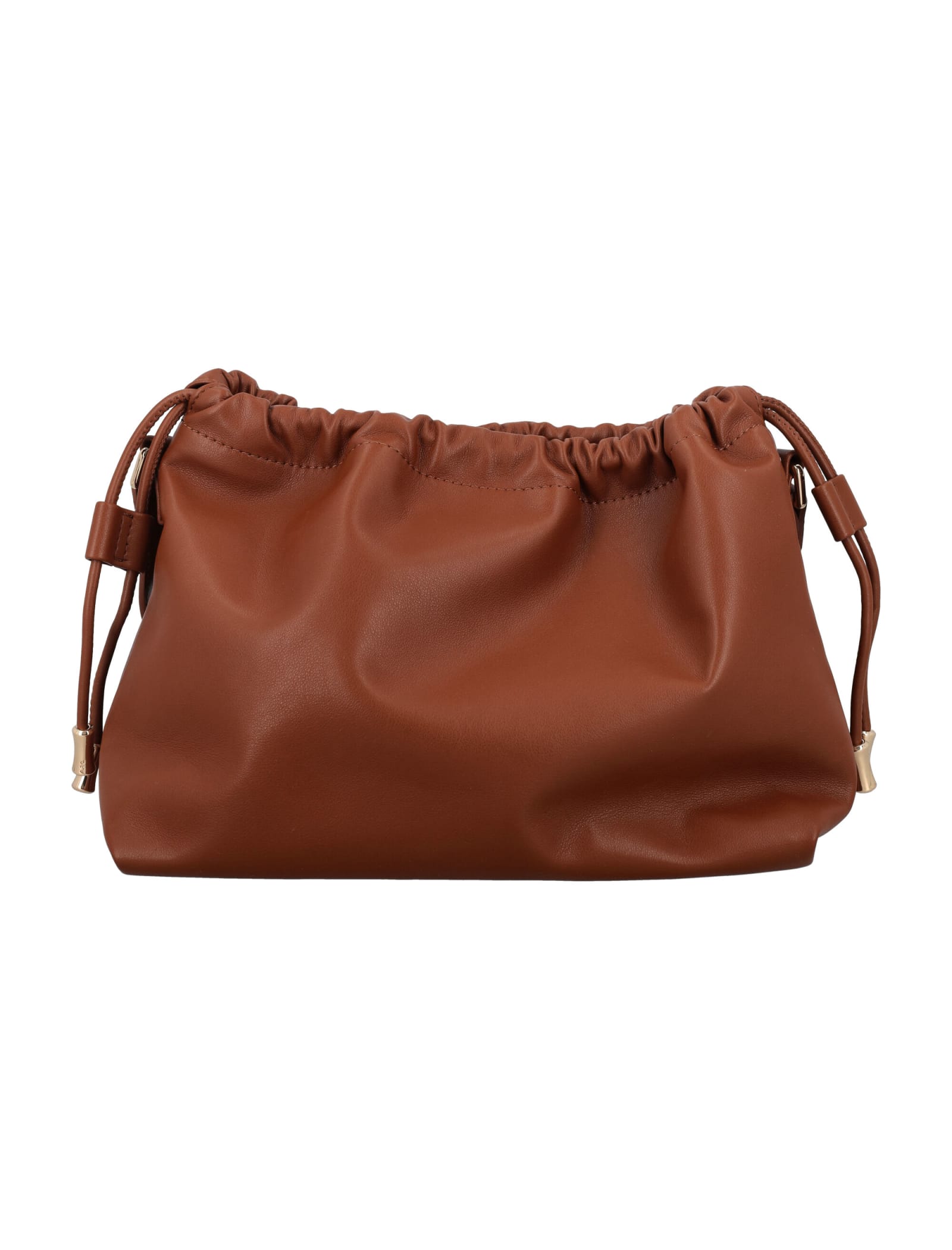 Apc Ninon Bucket Bag In Noisette