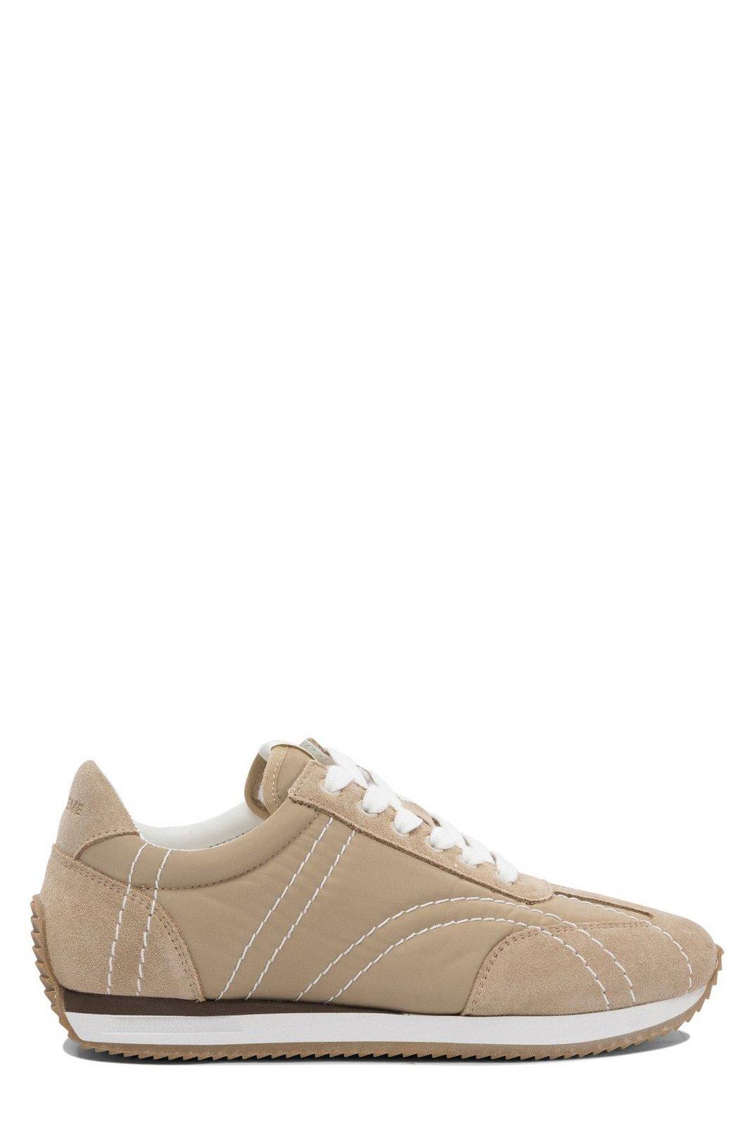 Totême Quilted Lace-up Sneakers