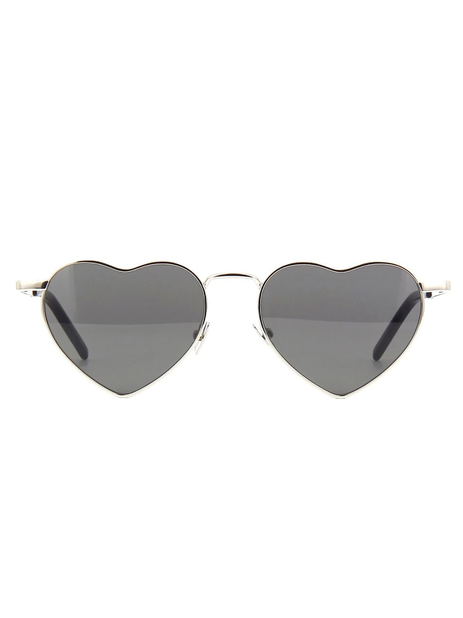 Shop Saint Laurent Sl 301 Loulou Sunglasses In Silver Silver Grey