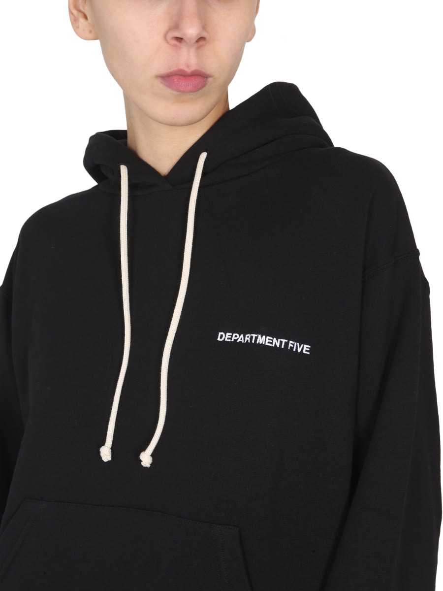 Shop Department Five Hoodie In Black