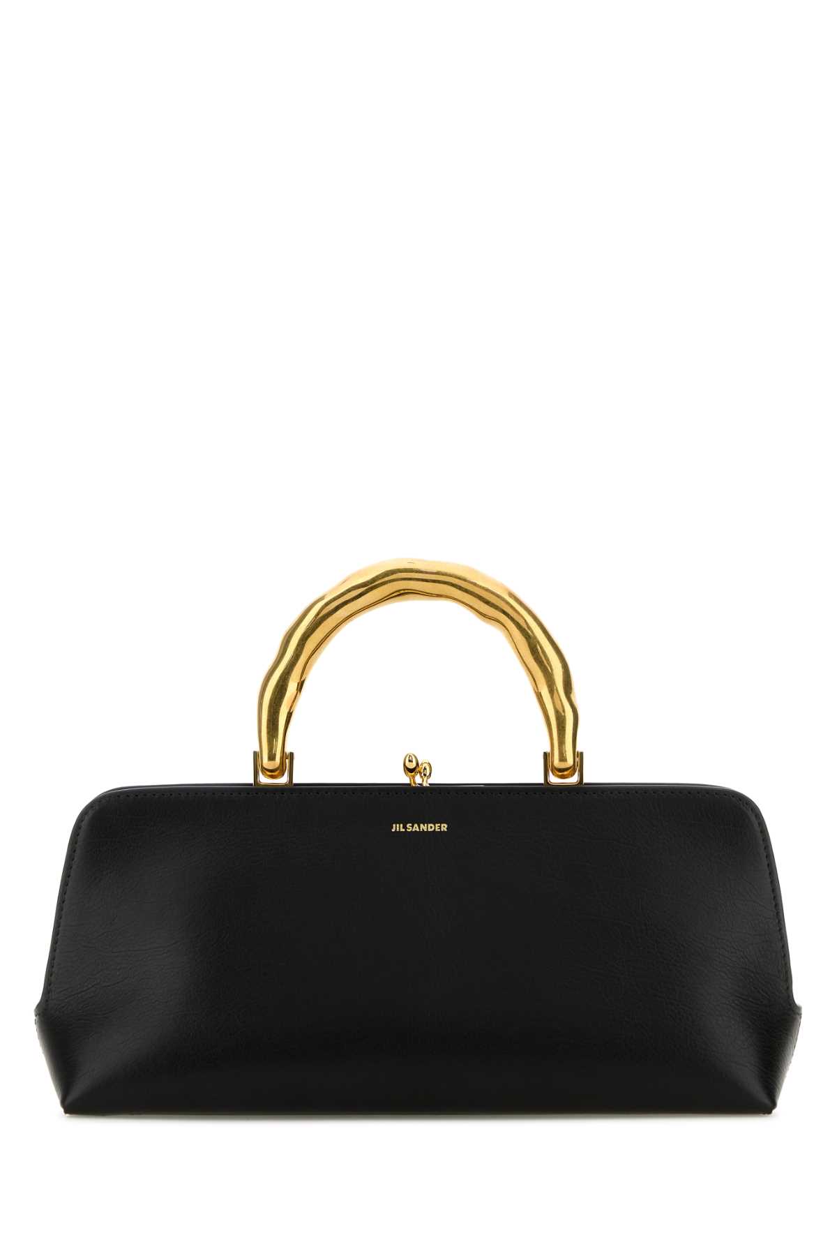 Jil Sander Black Leather Goji Handbag