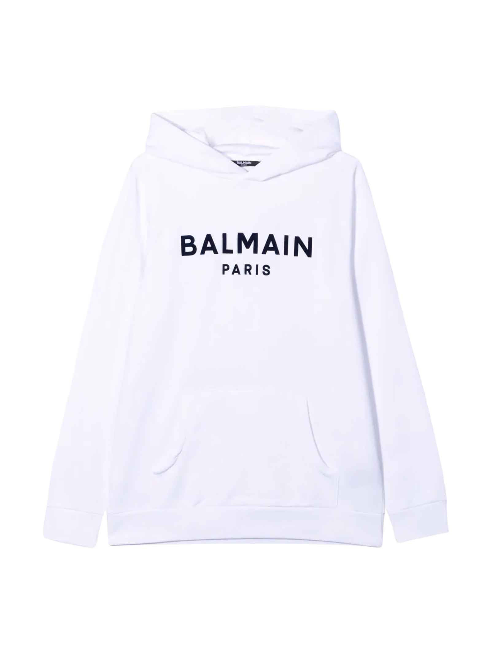 Balmain Teen White Sweatshirt