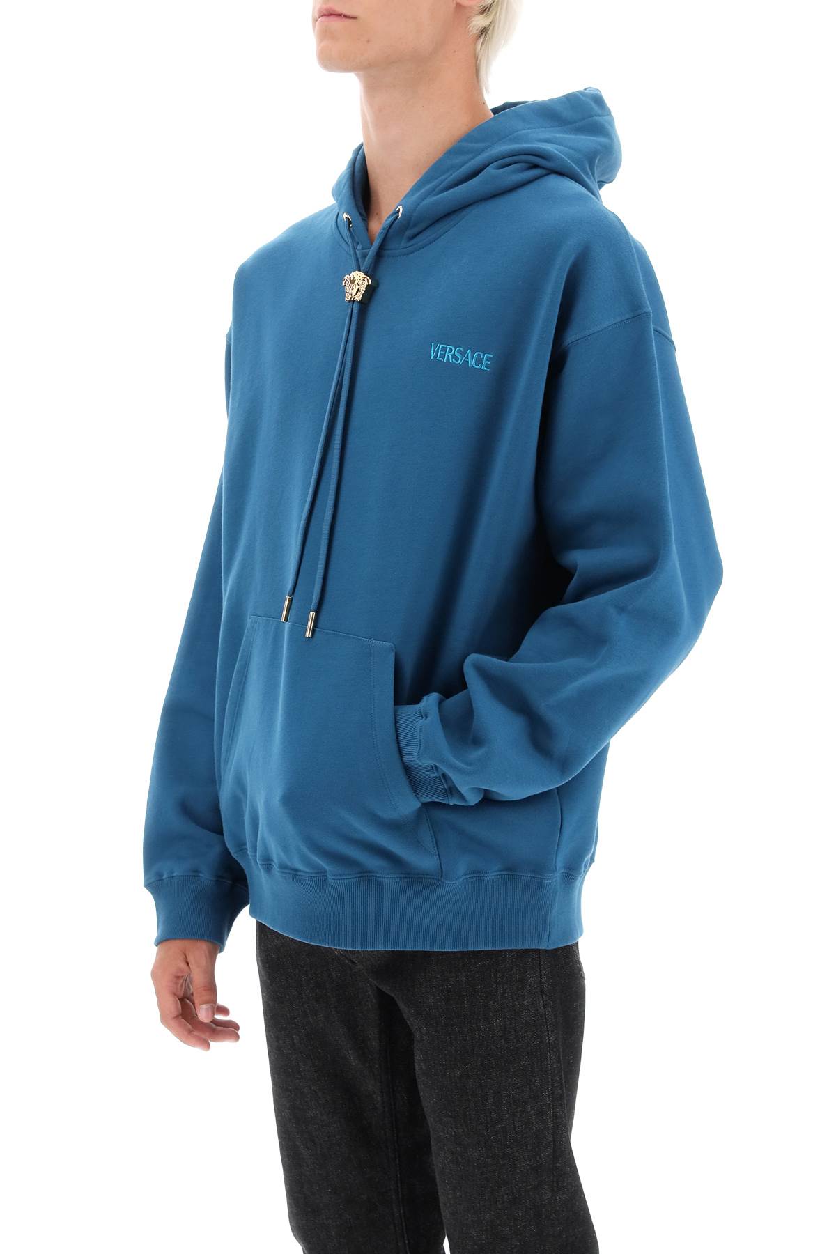 La Medusa Versace Hooded Sweatshirt La Medusa Hoodie Blue (M NEW