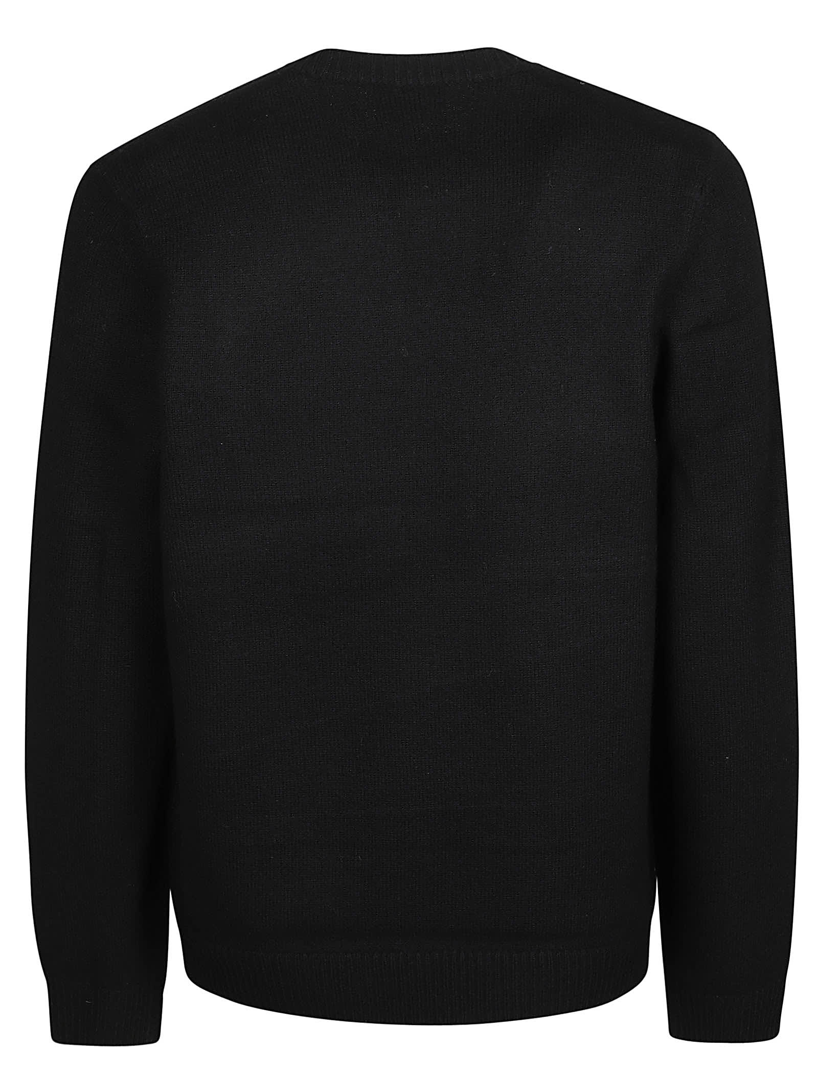 Shop Apc Edward Sweater In Lzz Noir