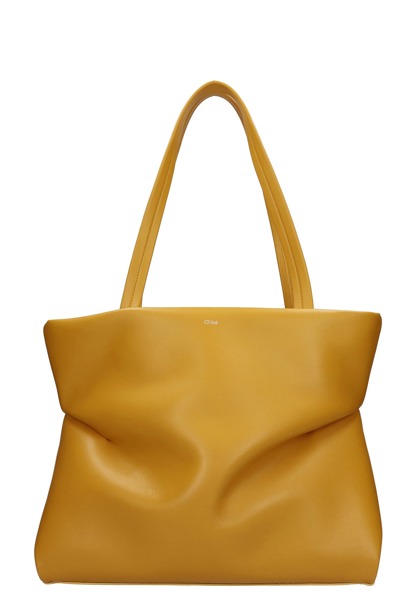 Chloé Judy Tote In Yellow Leather