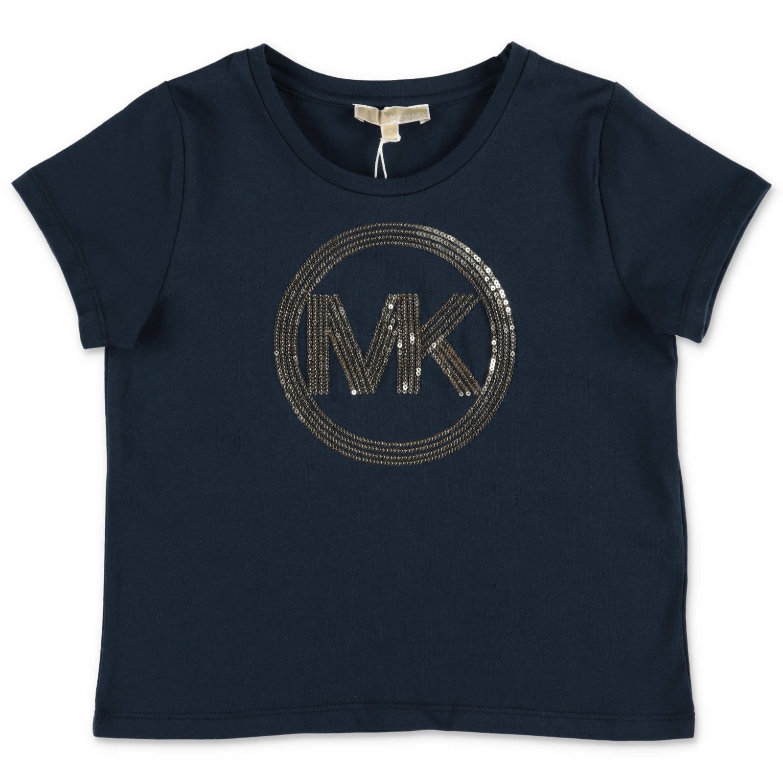 Michael Kors T-shirt Blu Navy In Jersey Di Cotone