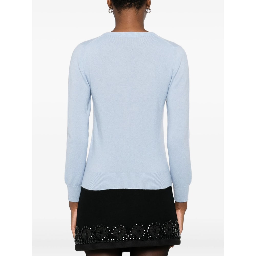 Vivetta Pearl-button Embellished Cardigan In Blue