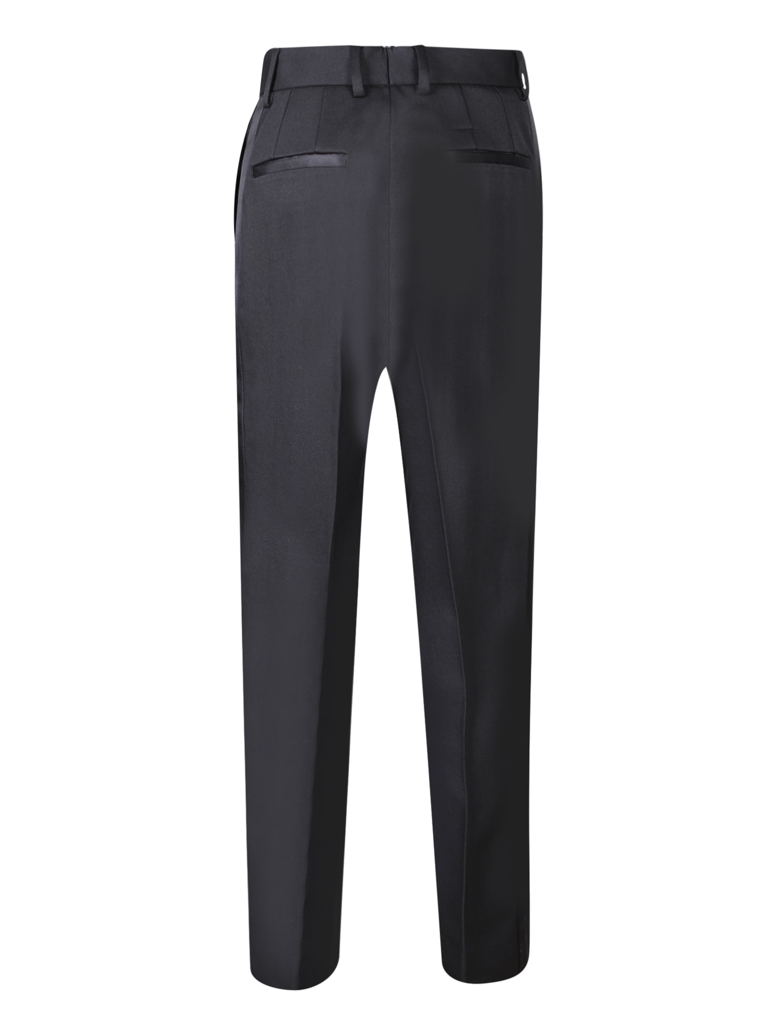 DOLCE & GABBANA STRAIGHT BLACK TROUSERS 