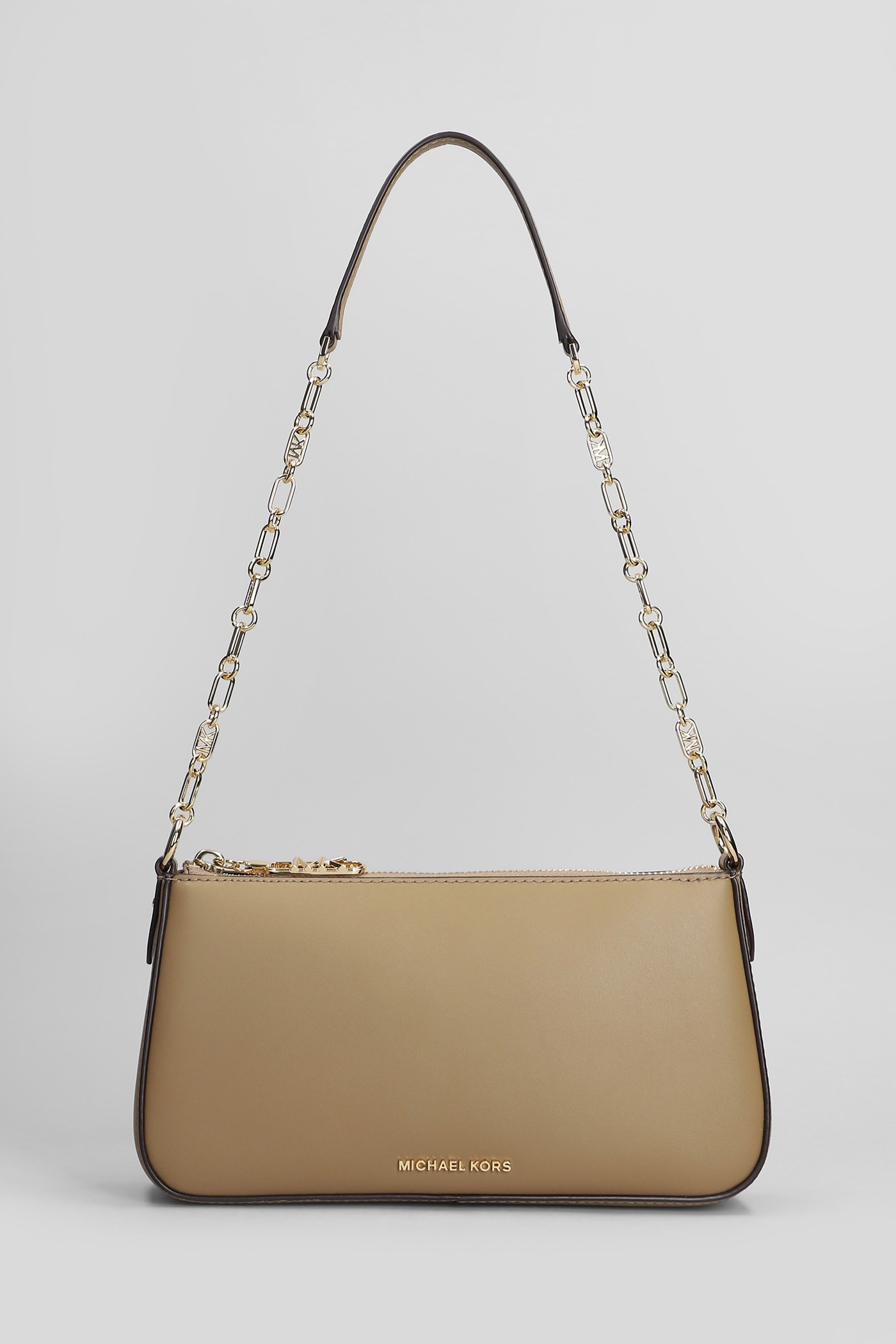 Empire Shoulder Bag In Taupe Leather