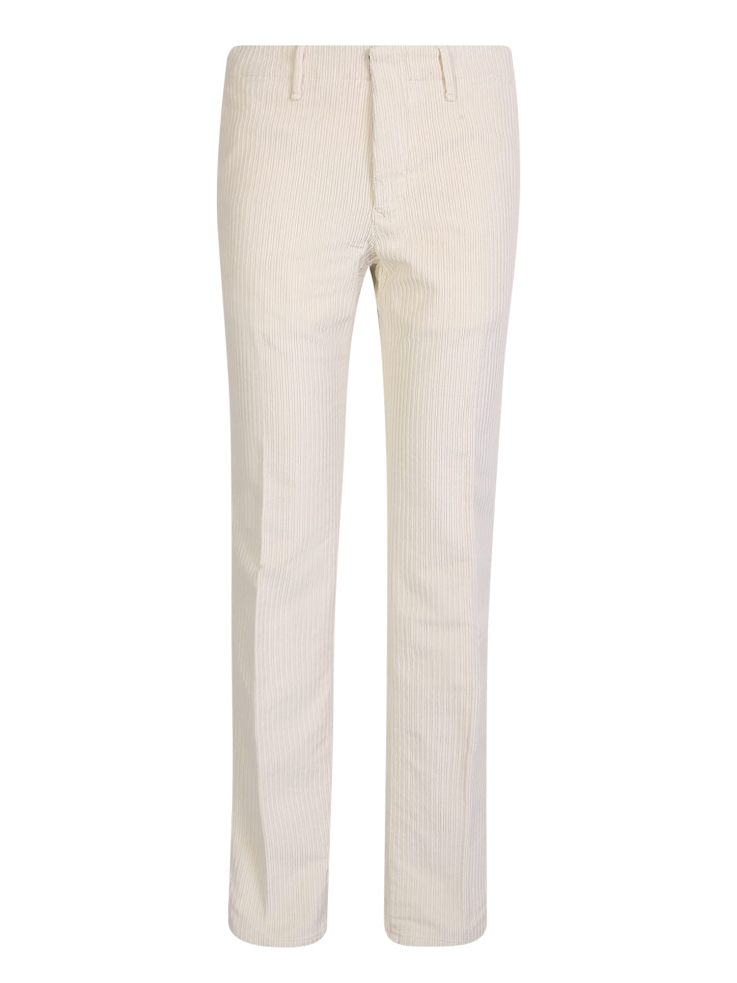 Incotex White Corduroy Trousers