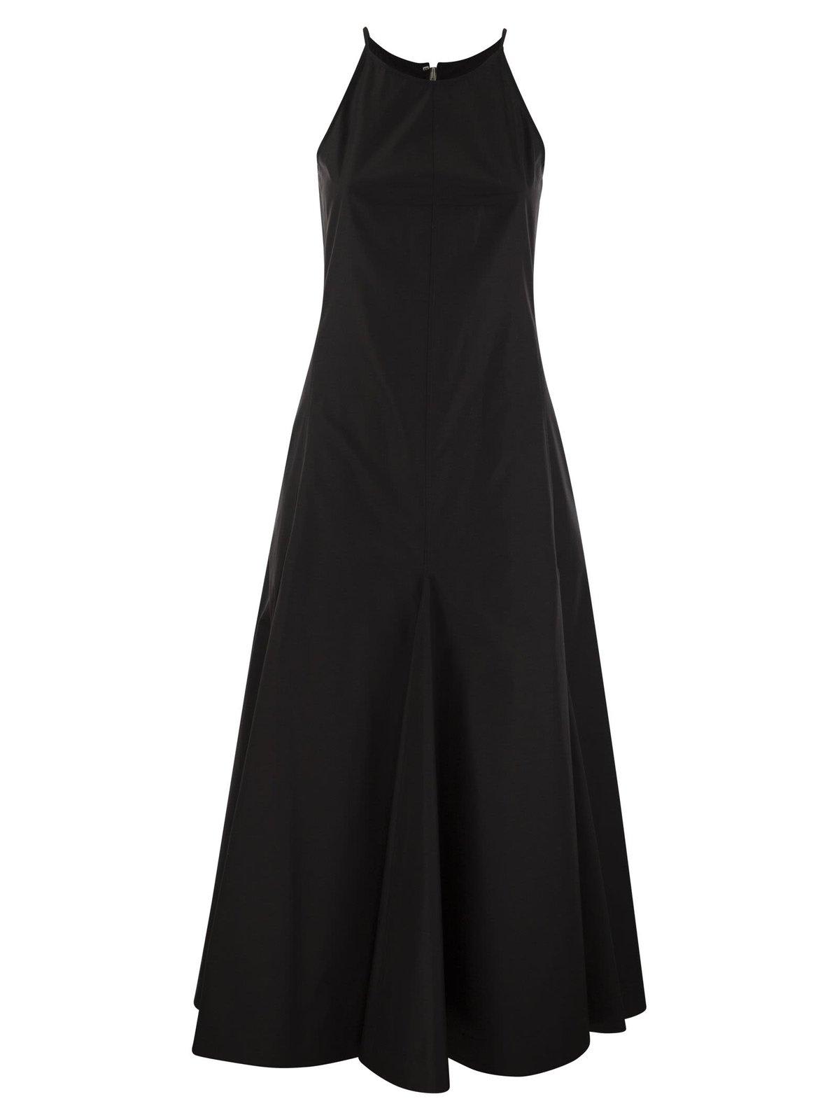 Shop Sportmax Crewneck Sleeveless Dress In Black