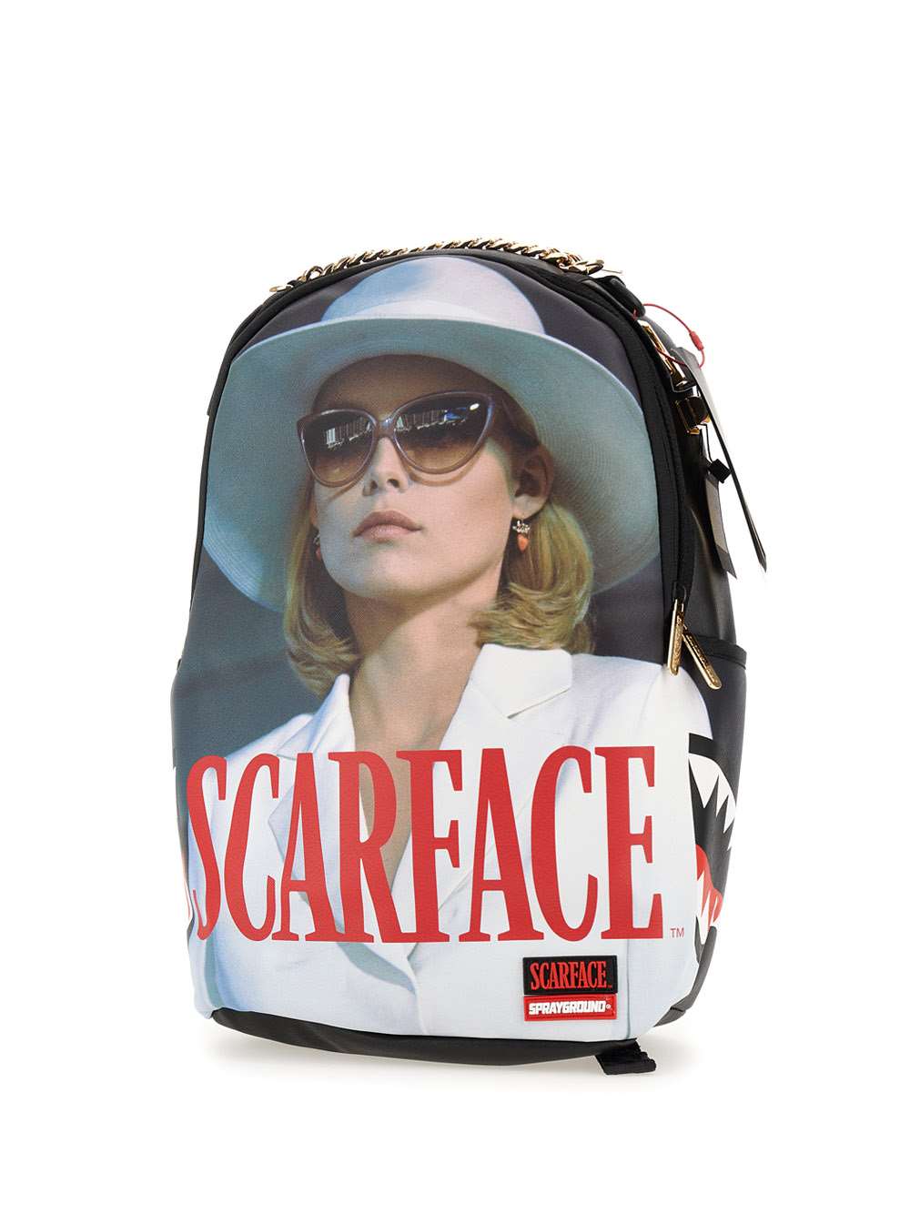 Shop Sprayground Scarface Stairs Vegan Leather Backpack In Black