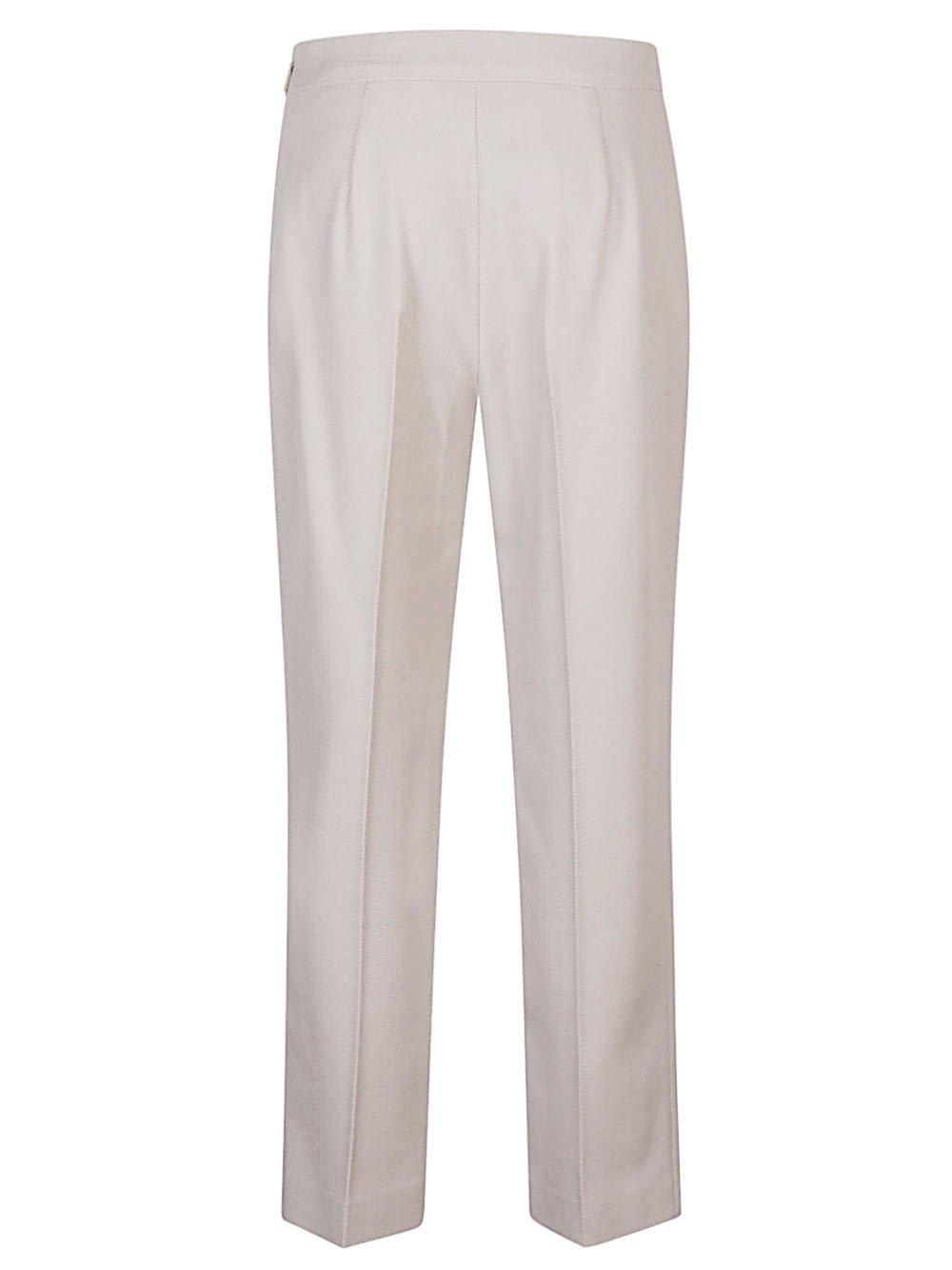 Fendi Straight-leg Cropped Tailored Trousers In Grey