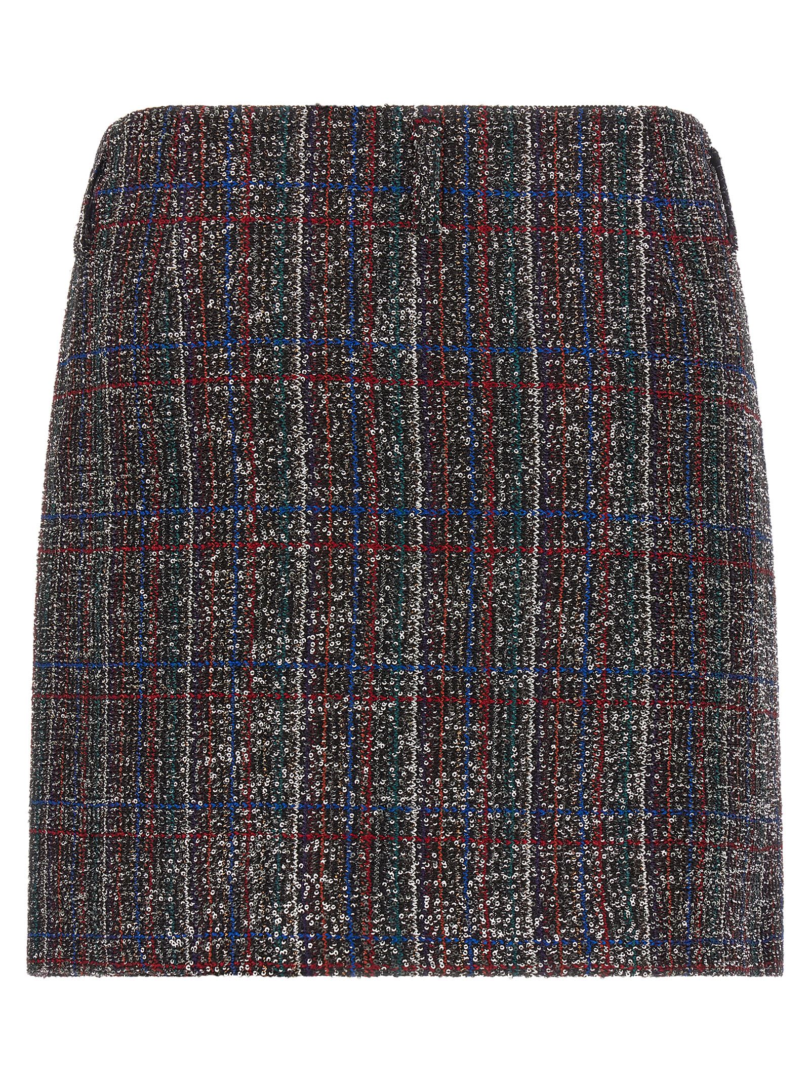 Missoni High Waist Mini Skirt With Sequin Embellishment In Multi