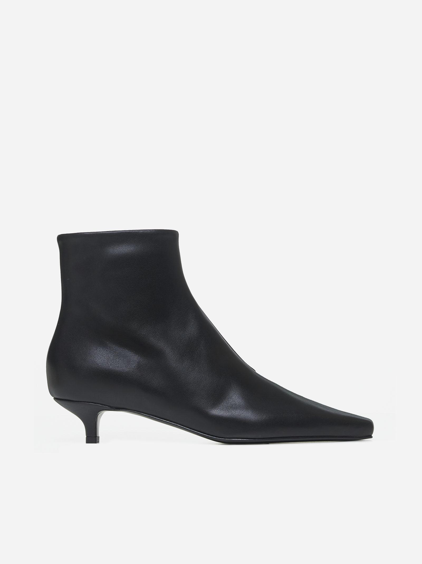 Totême The Slim Leather Ankle Boots