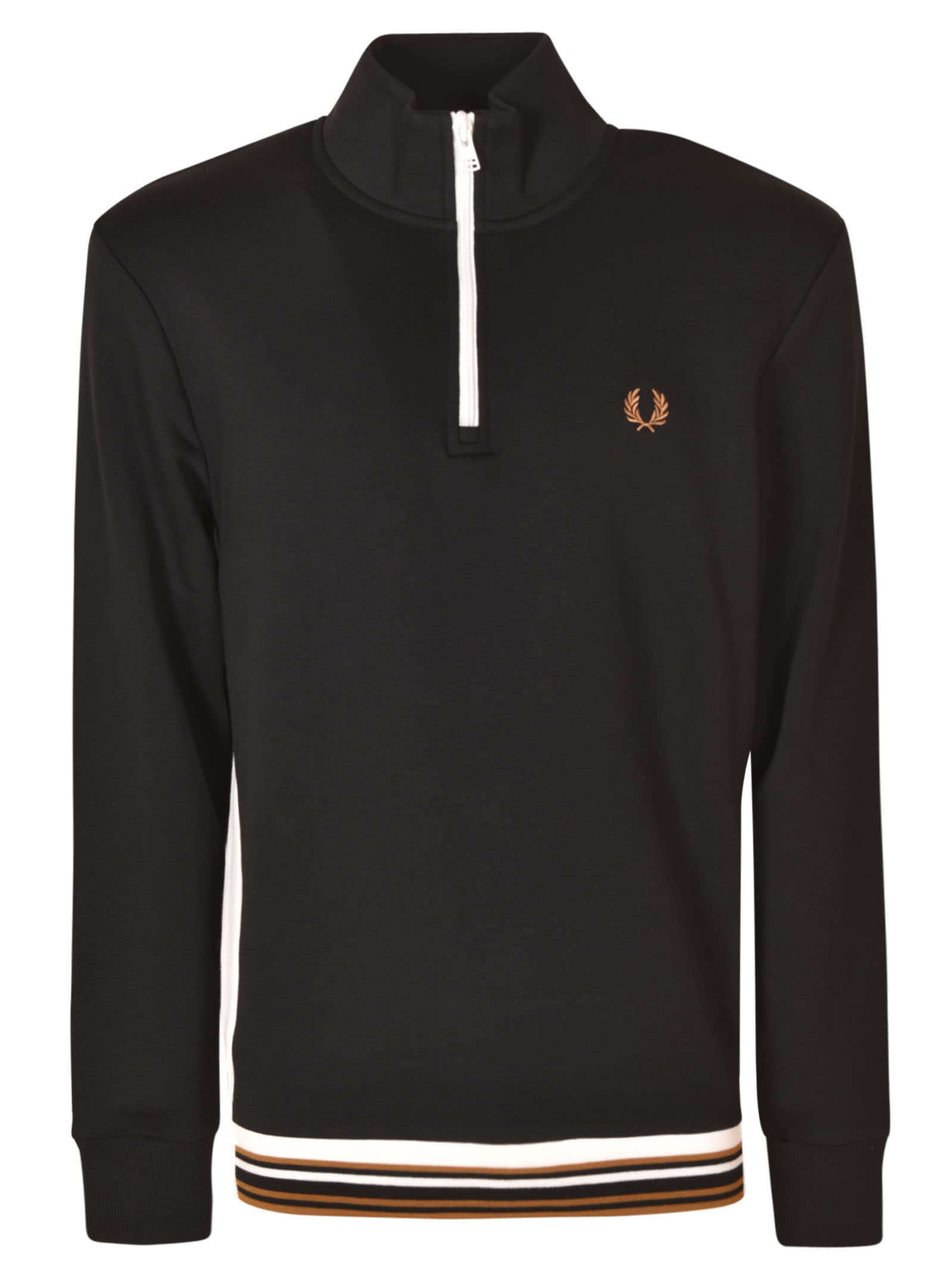 Fred Perry Contrast Panel Hlfzp Sweatshirt