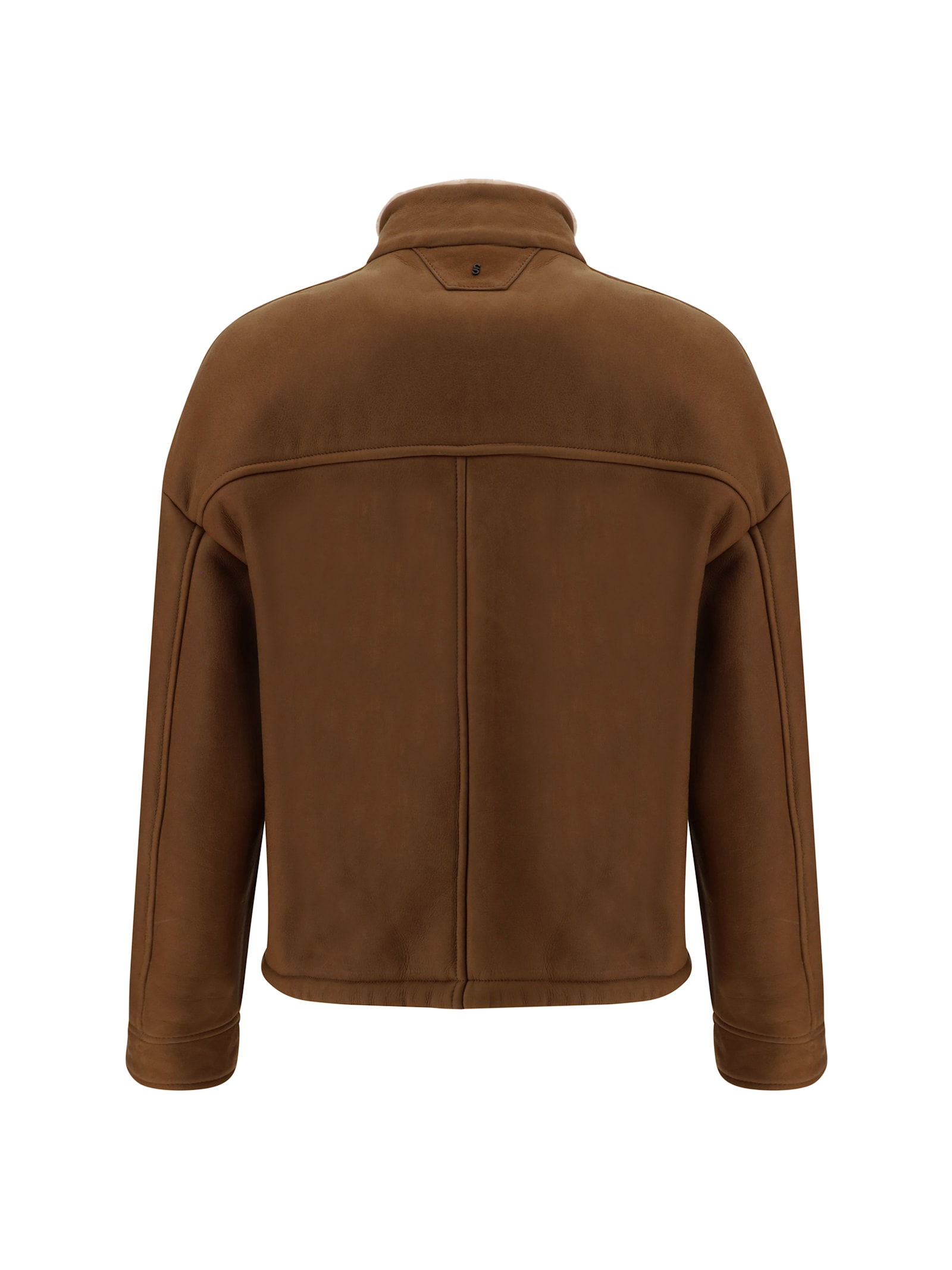 Shop Salvatore Santoro Leather Jacket In Camel