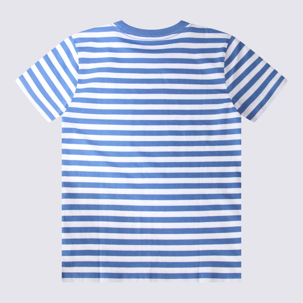 Shop Ralph Lauren White And Blue Cotton T-shirt