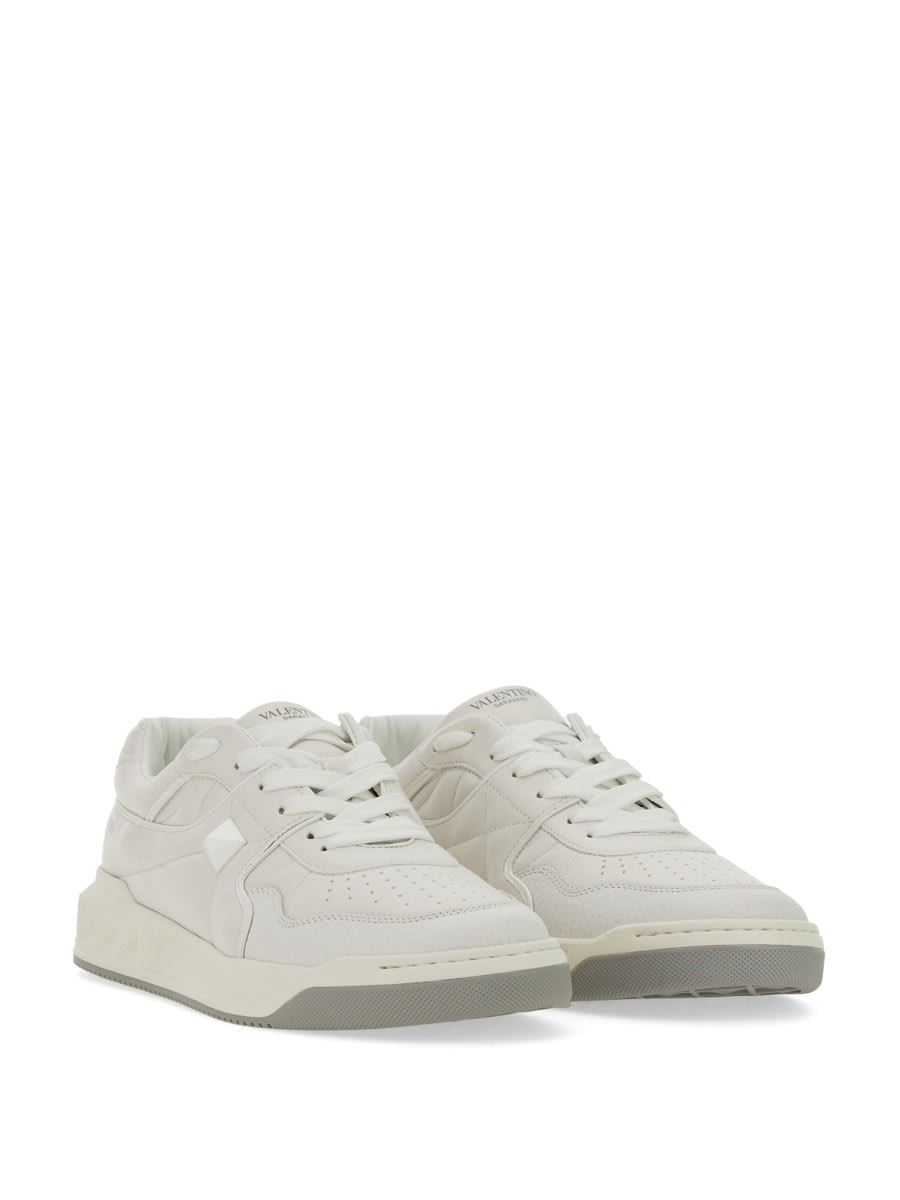 Shop Valentino Low-top One Stud Sneaker In White