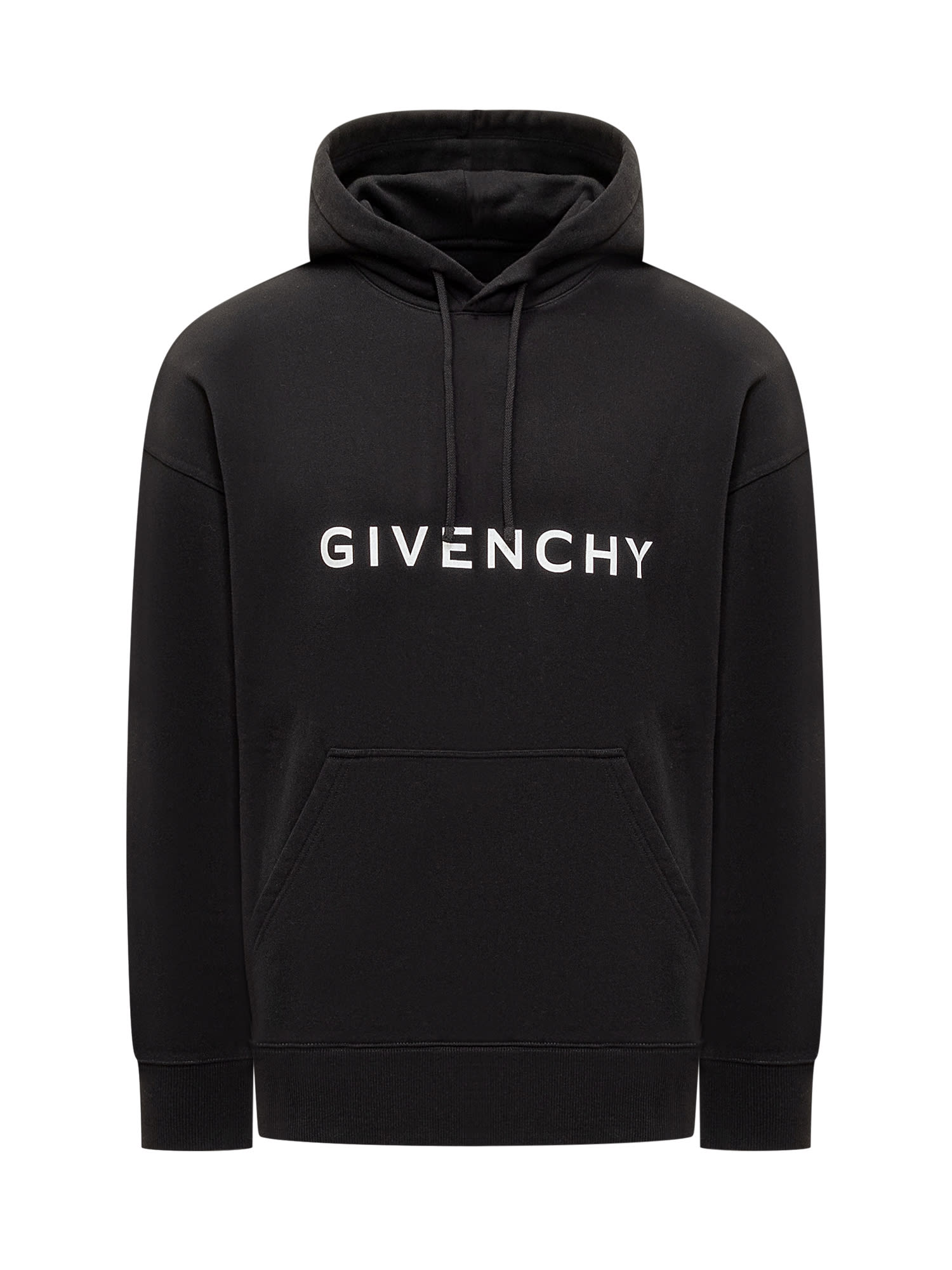 Shop Givenchy Hoodie With  Logo In Black