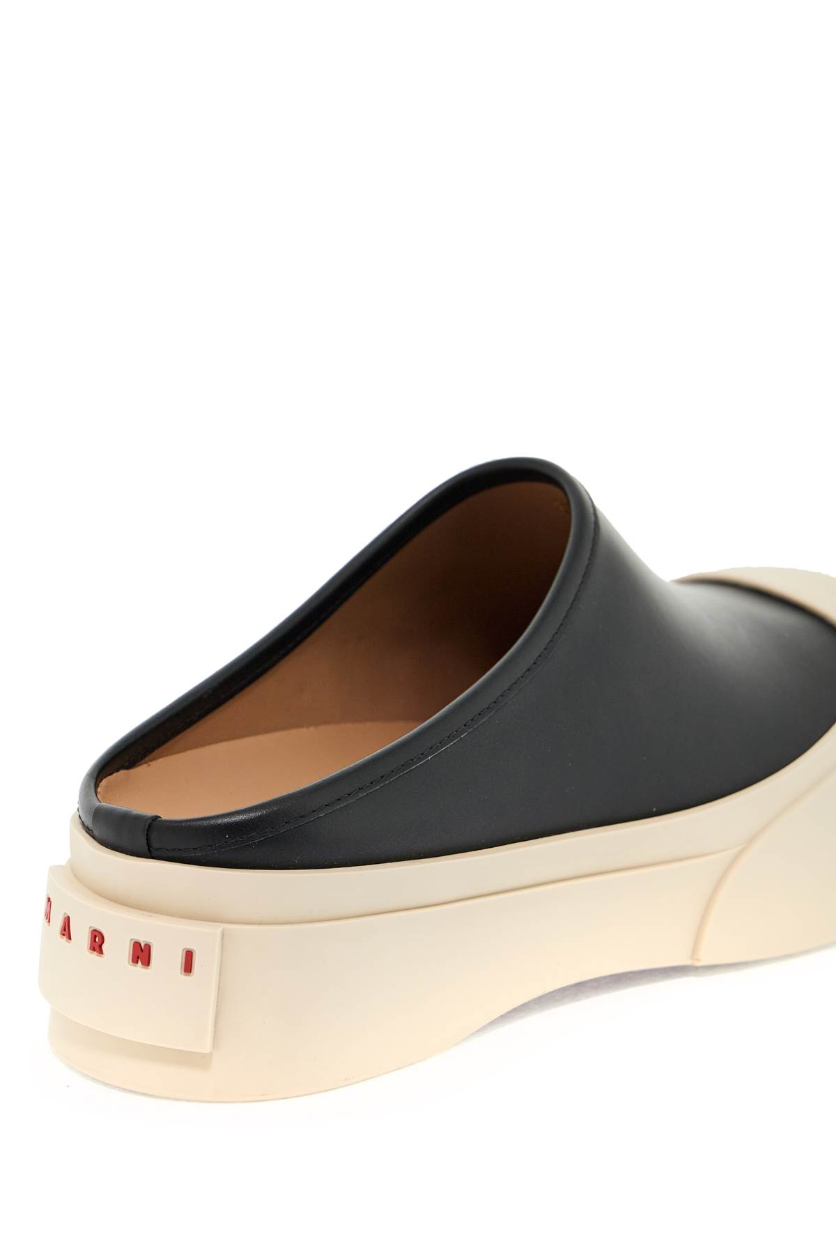 Shop Marni Smooth Leather Pablo Clogs In Black (black)