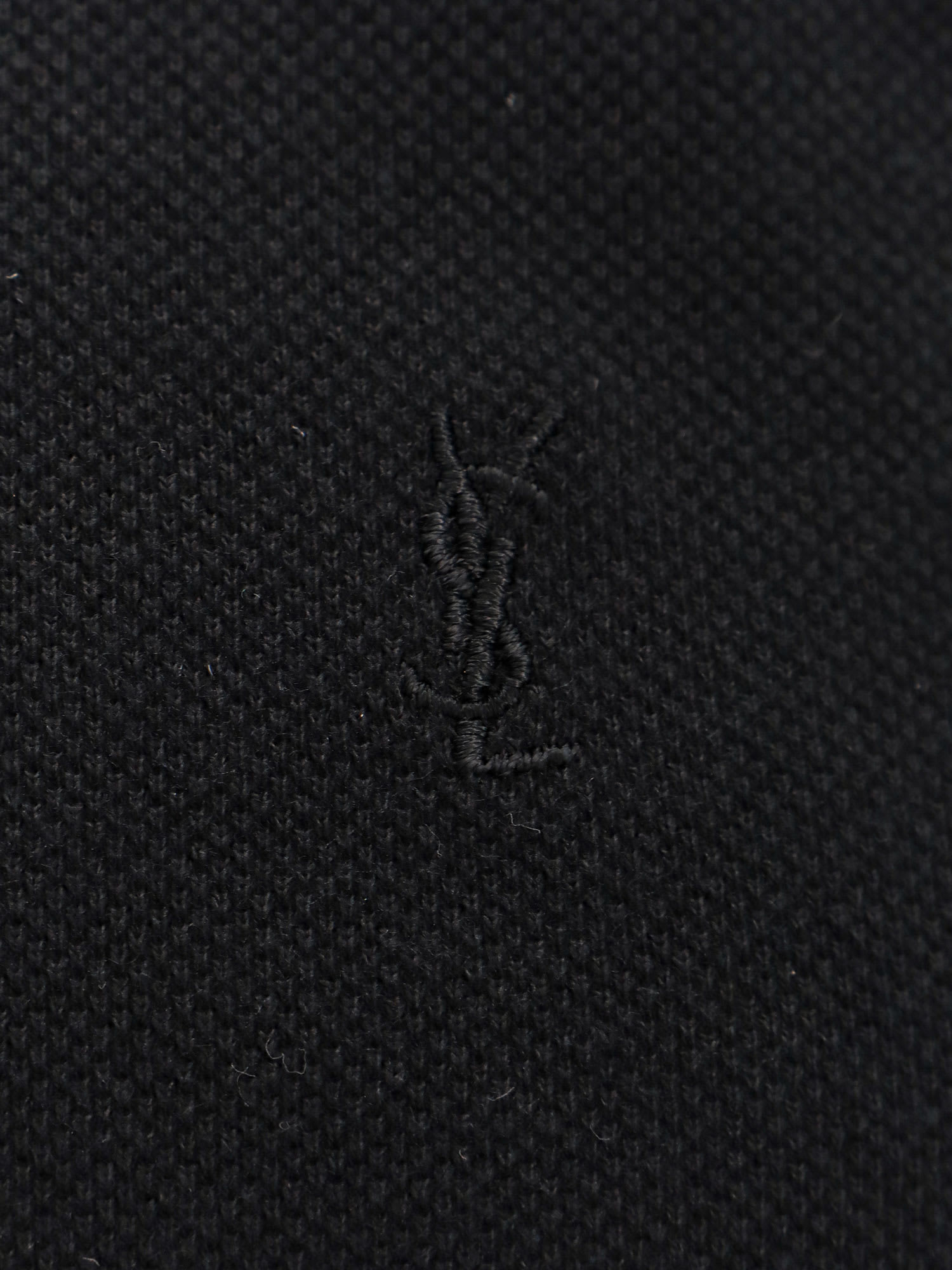 Shop Saint Laurent Polo Shirt In Noir