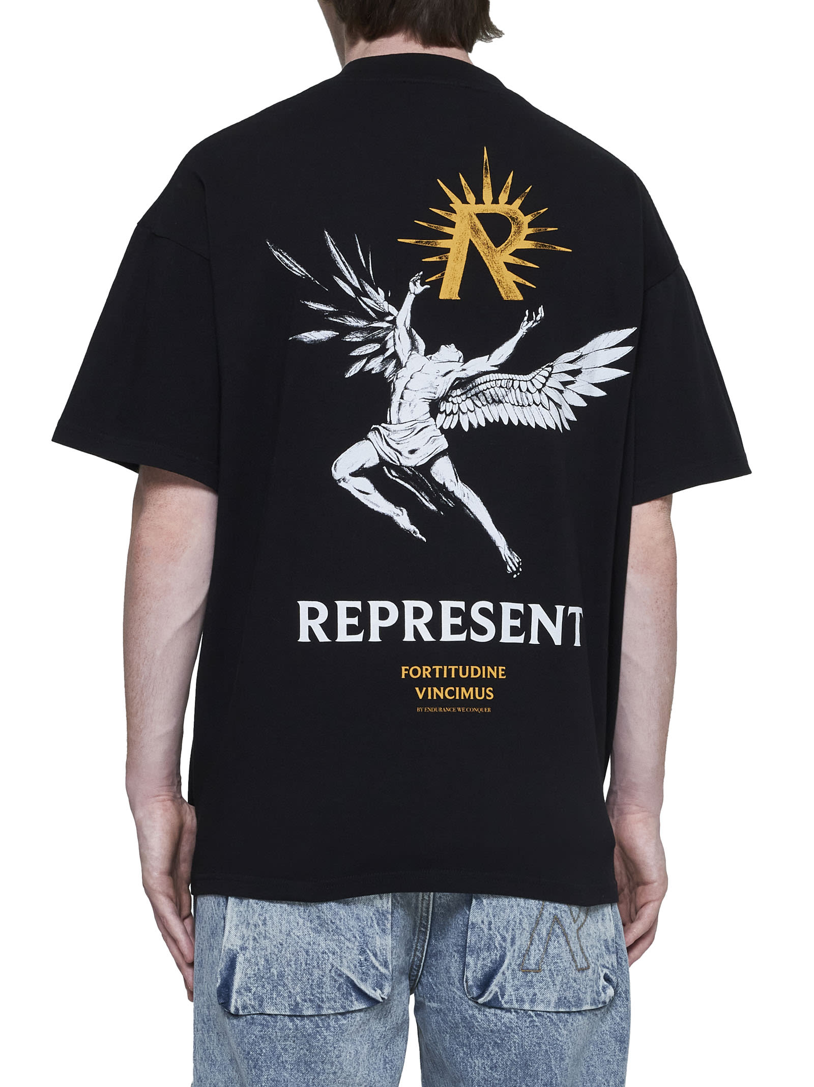 Shop Represent T-shirt In Jet Black