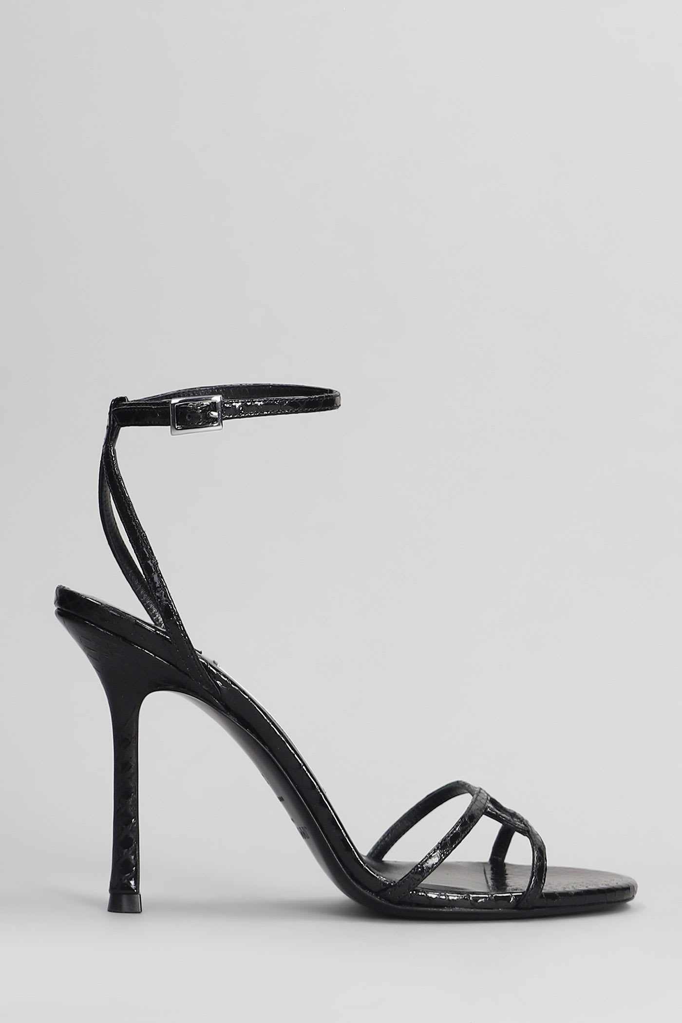 1998 Leo Sandals In Black Leather