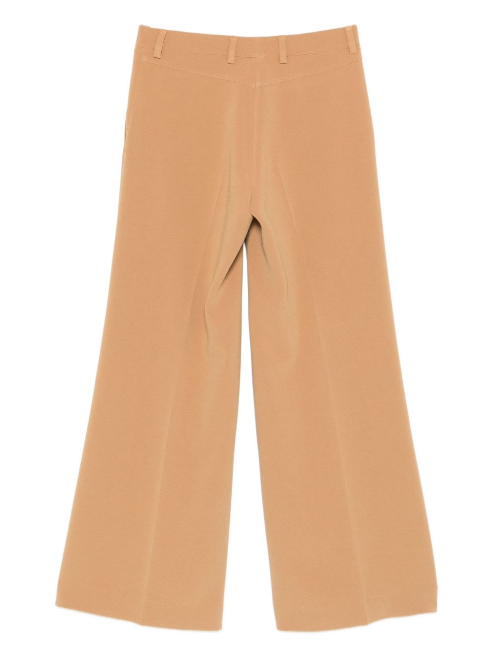 Alberto Biani Wide Leg Trousers Featuring Belt Loops In Brown