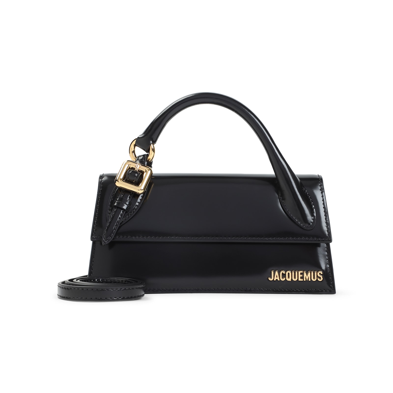 Jacquemus Le Chiquito Long Boucle Handbag In Black