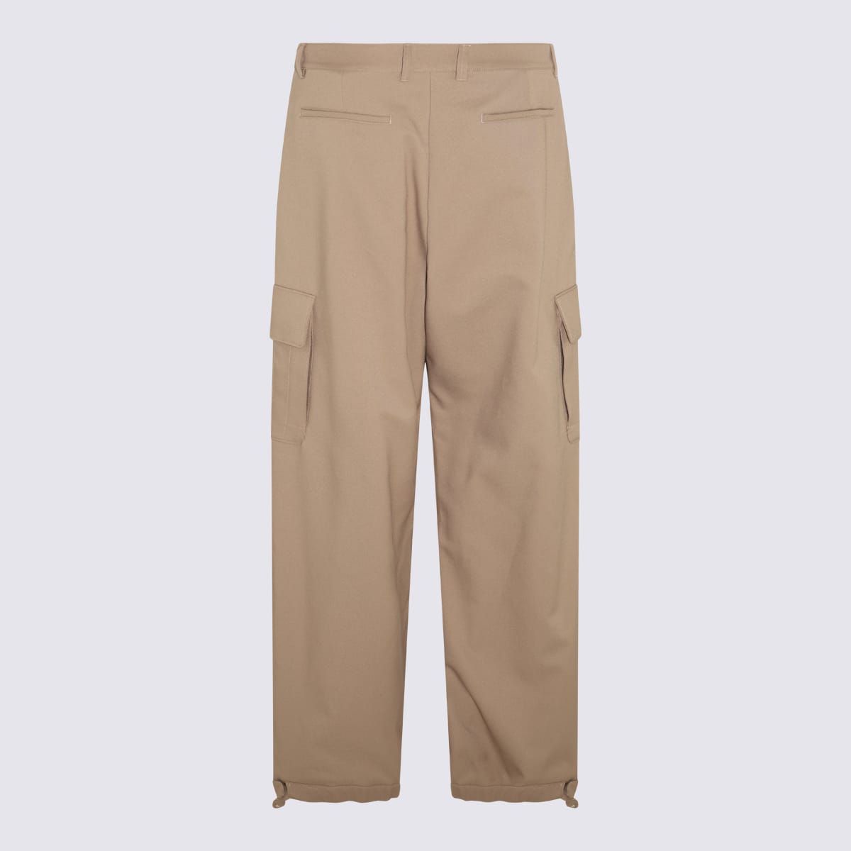 Shop Off-white Light Brown Cargo Trousers