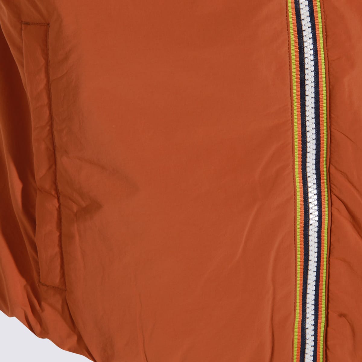 K-way Valen Stretch Dot Zip-fastening Logo Vest In Orange